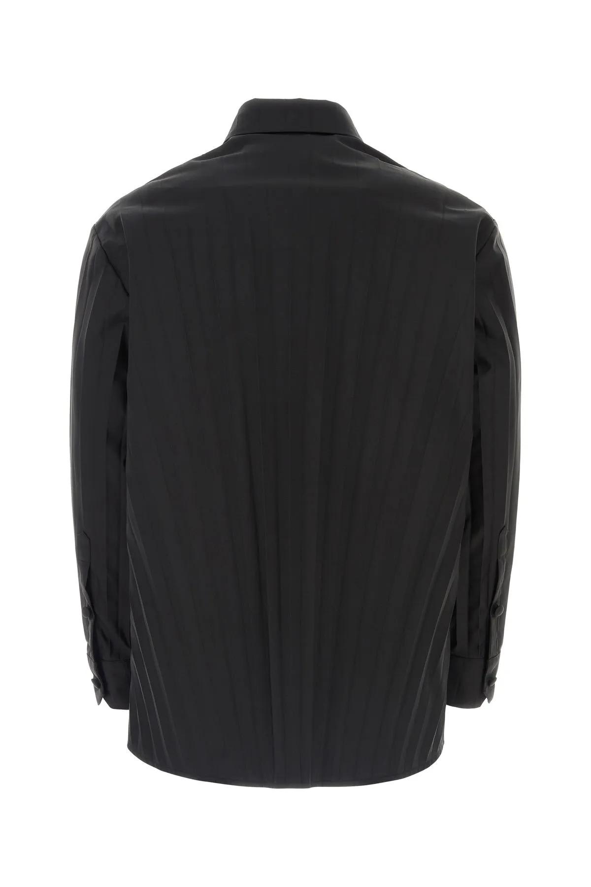 VALENTINO BLACK TECH NYLON OVERSIZE SHIRT