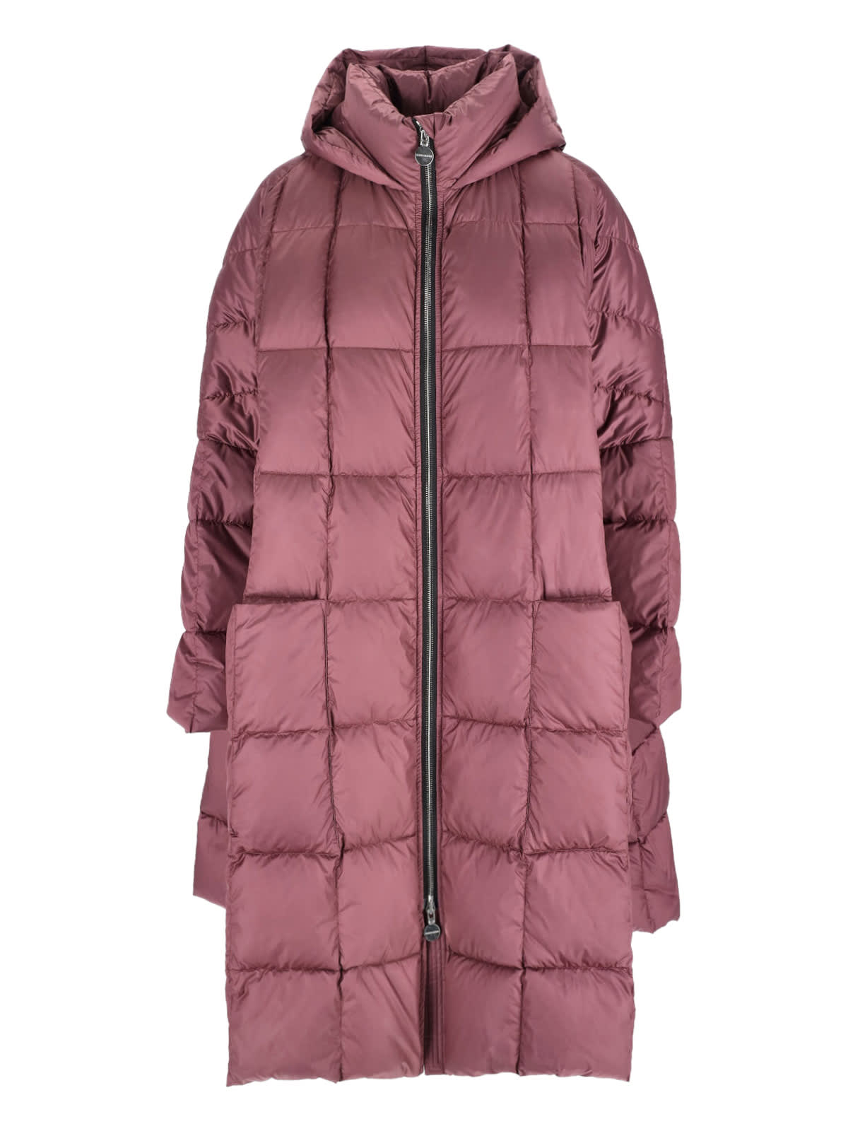 Ienki Ienki Maxi Pyramid Leon Down Jacket In Pink