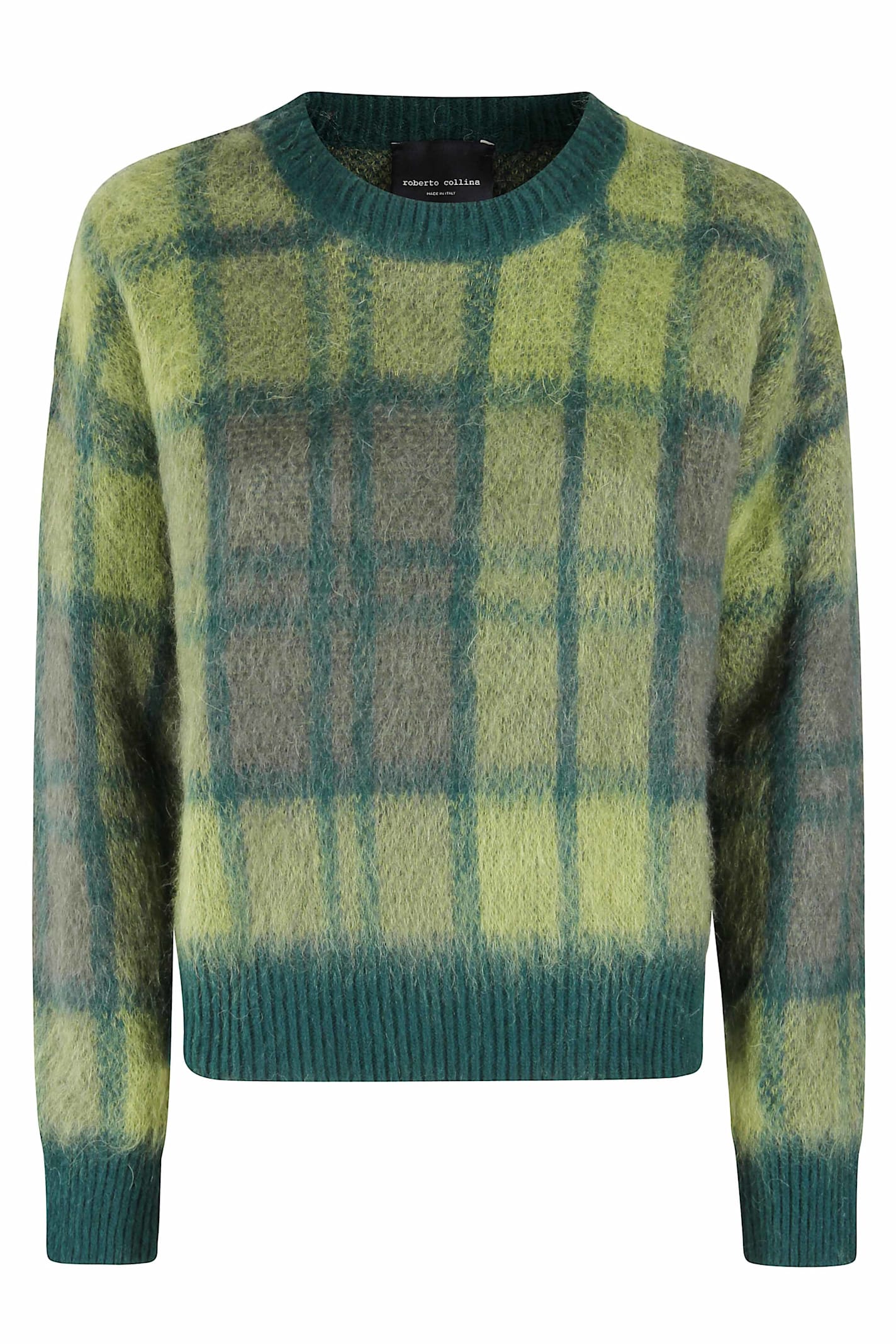 Roberto Collina Long-sleeved Sweater In Green