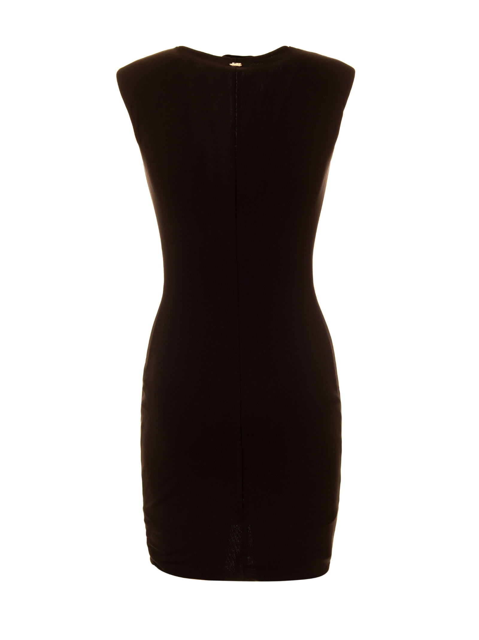 Just Cavalli Zip-front Ruched Dress In Animal Print