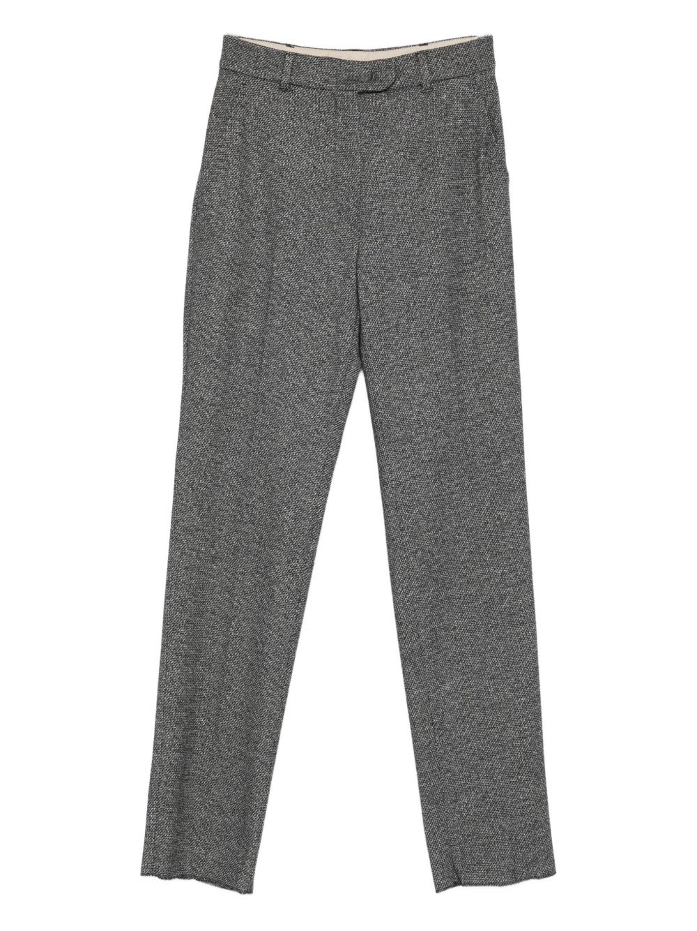 Max Mara Trousers With Embossed Pattern In Multi