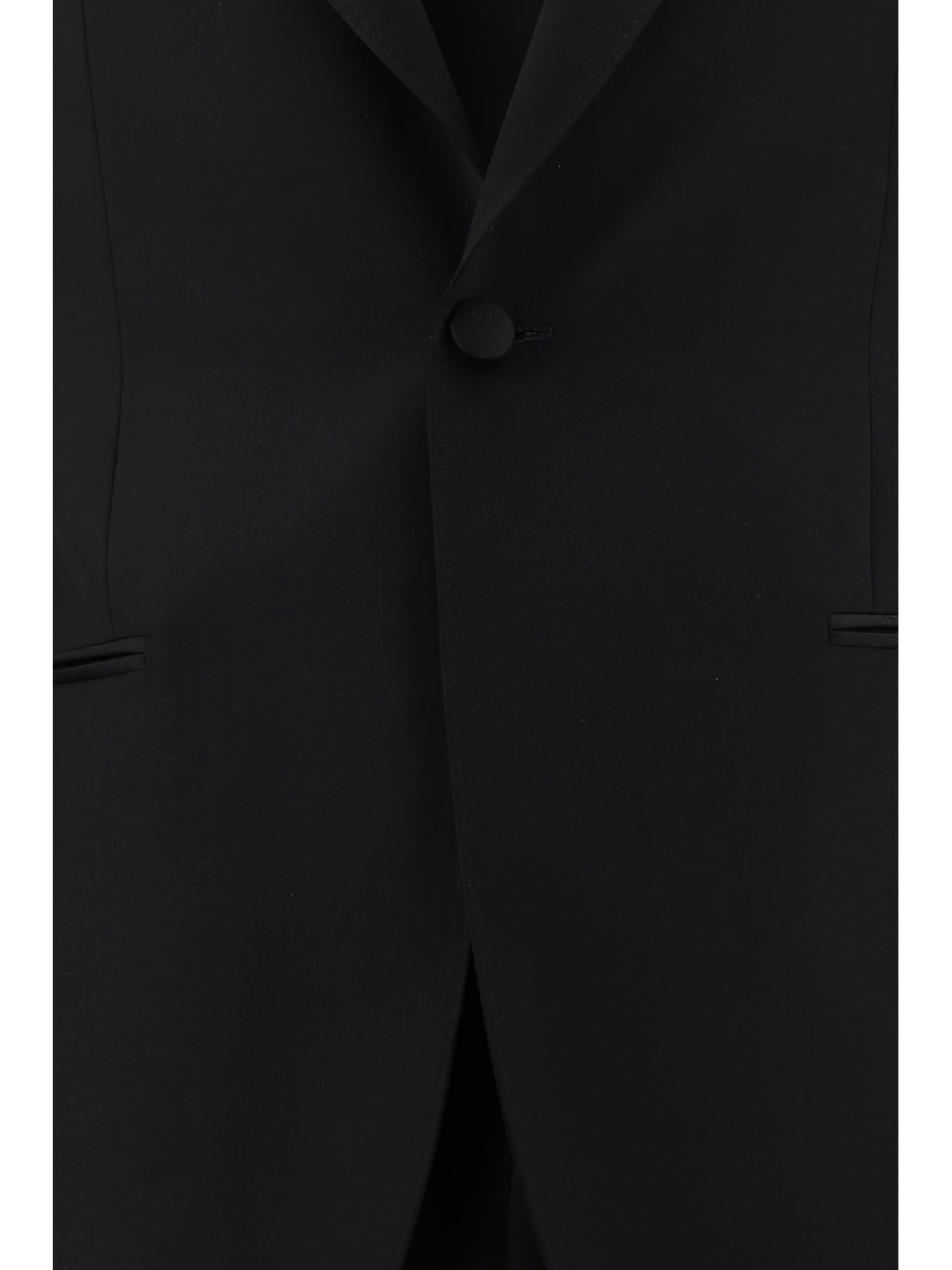 Shop Zegna Suit In 001 Nero Unito