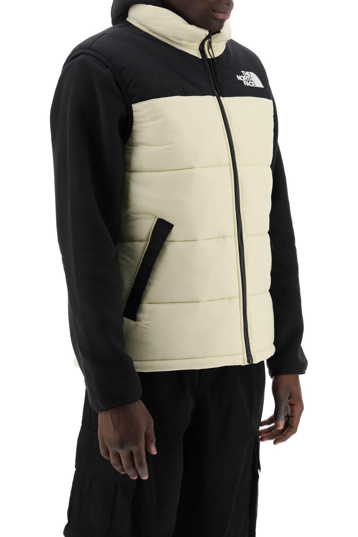 Shop The North Face Himalayan Padded Vest In Gravel (black)