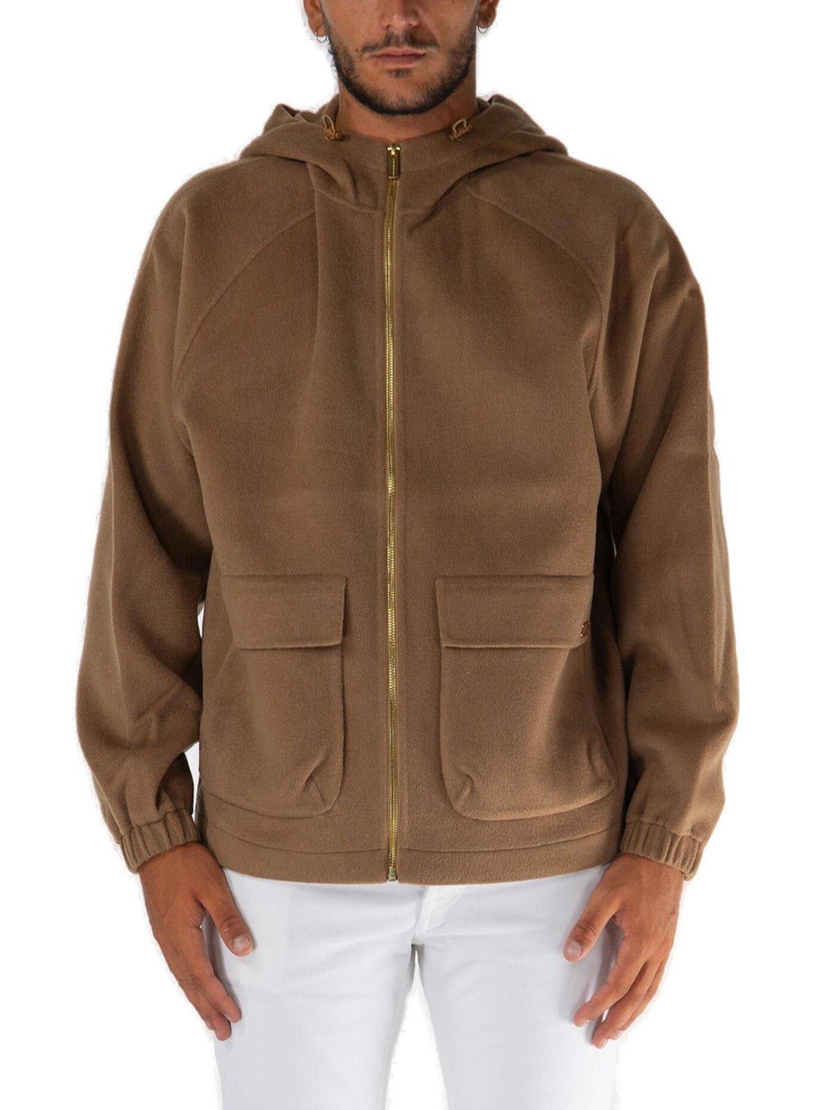 Long-sleeved Zip-up Hoodie