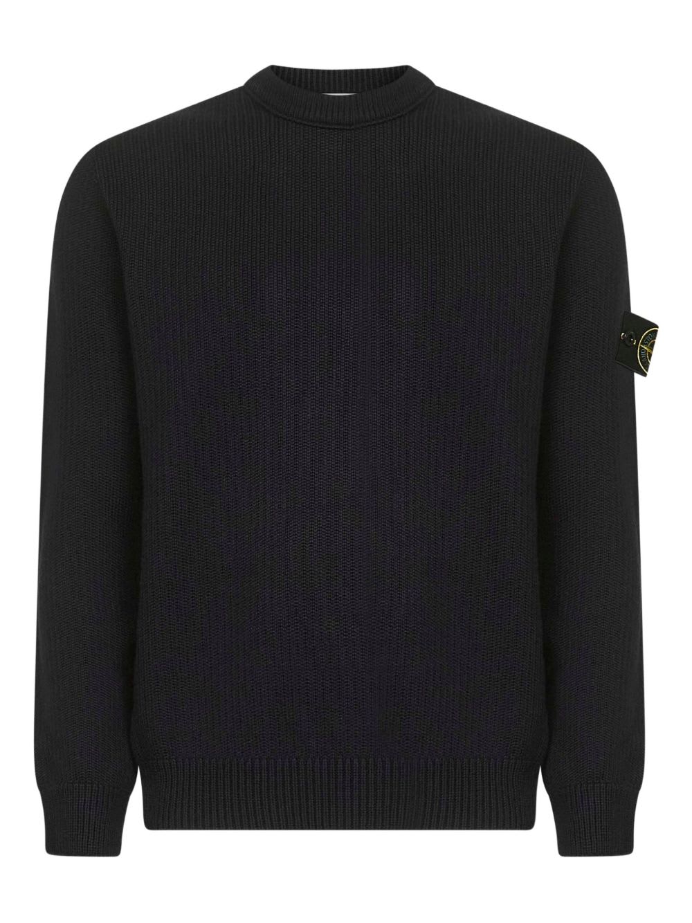 Stone Island Logo Sweatshirt In Black