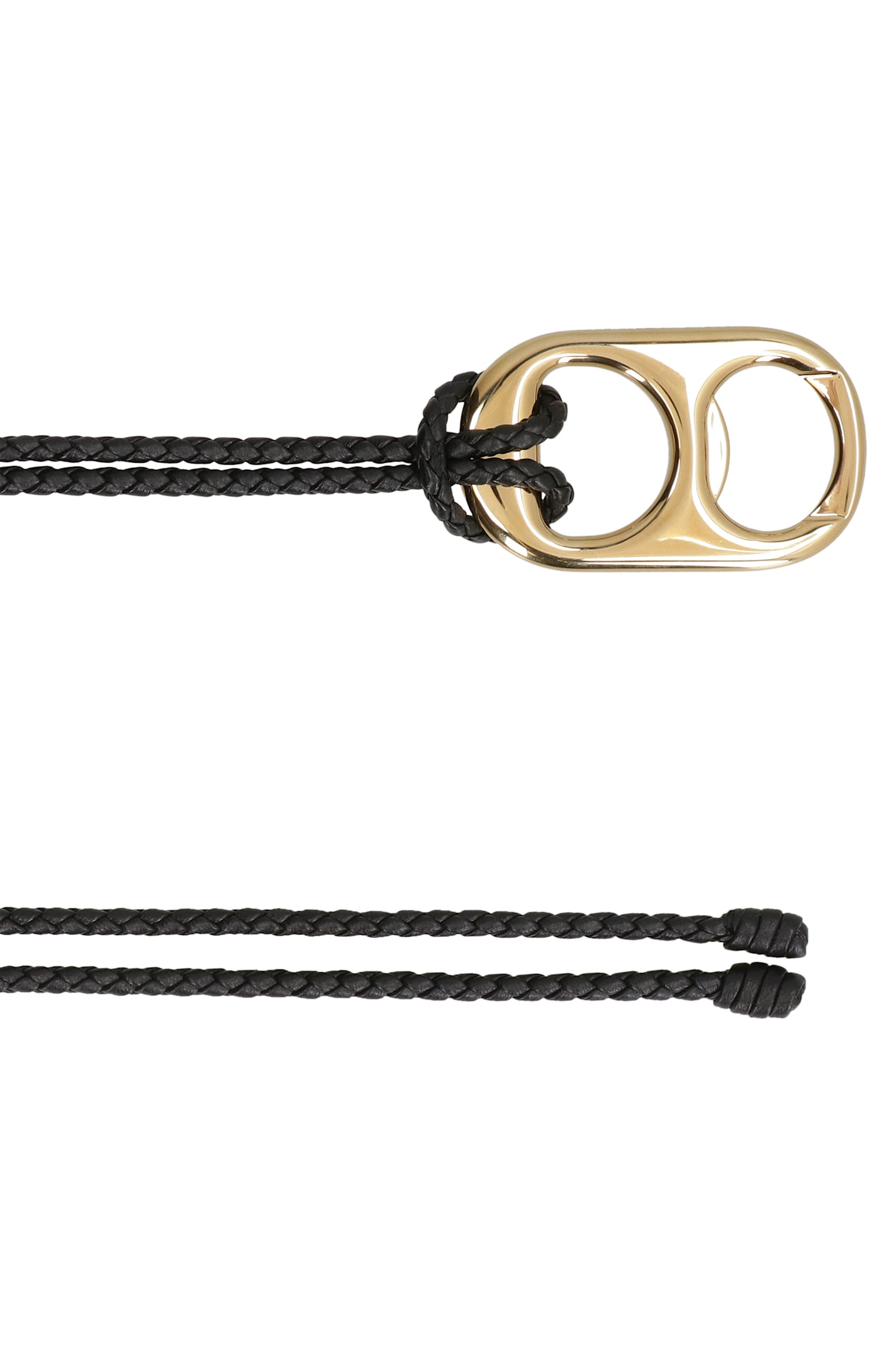 Bottega Veneta Intrecciato Nappa Belt In Black