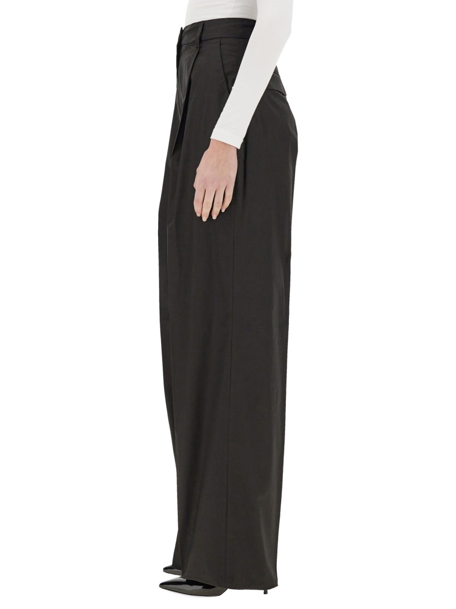 The Latest Billie Lightweight Poplin Trousers Black In Black