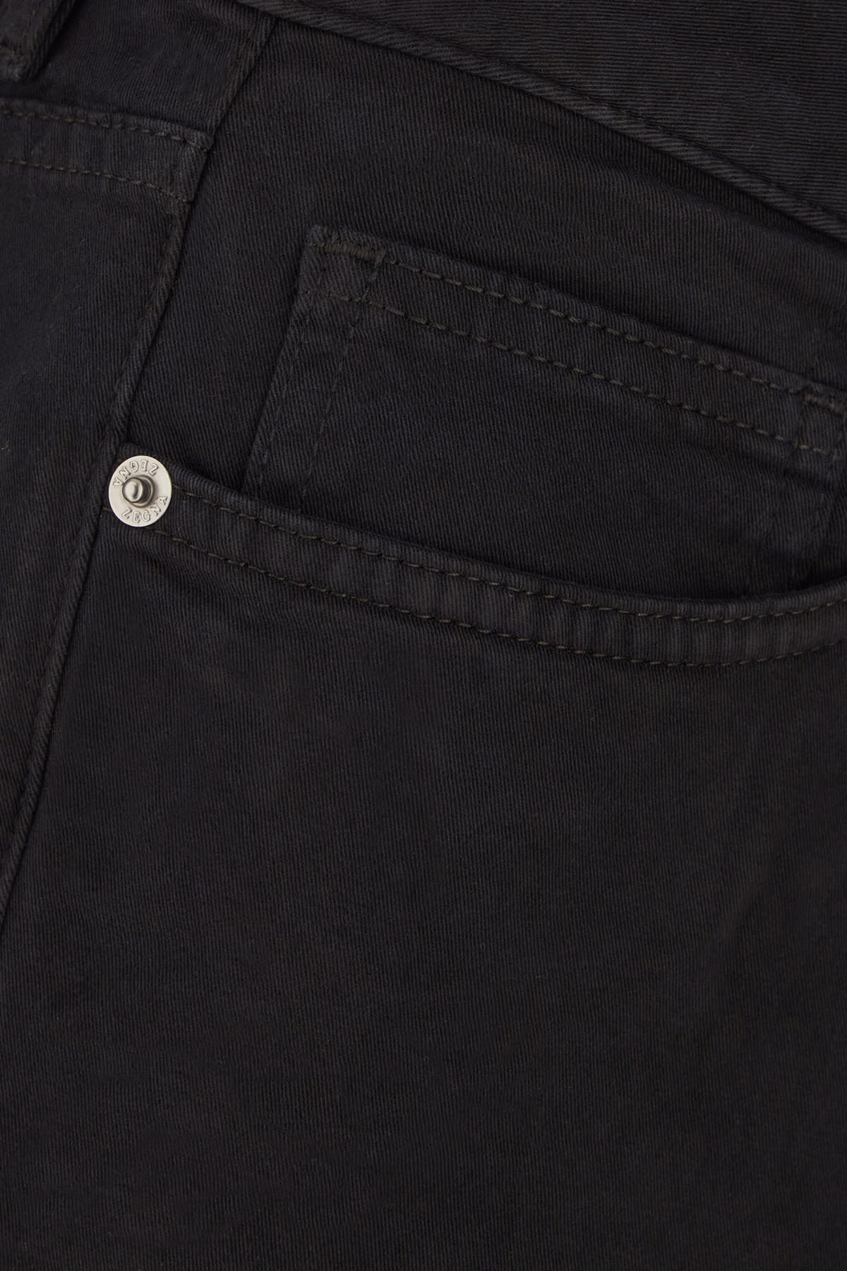 Shop Zegna Black Stretch Denim Jeans In Roccia Navy Blue