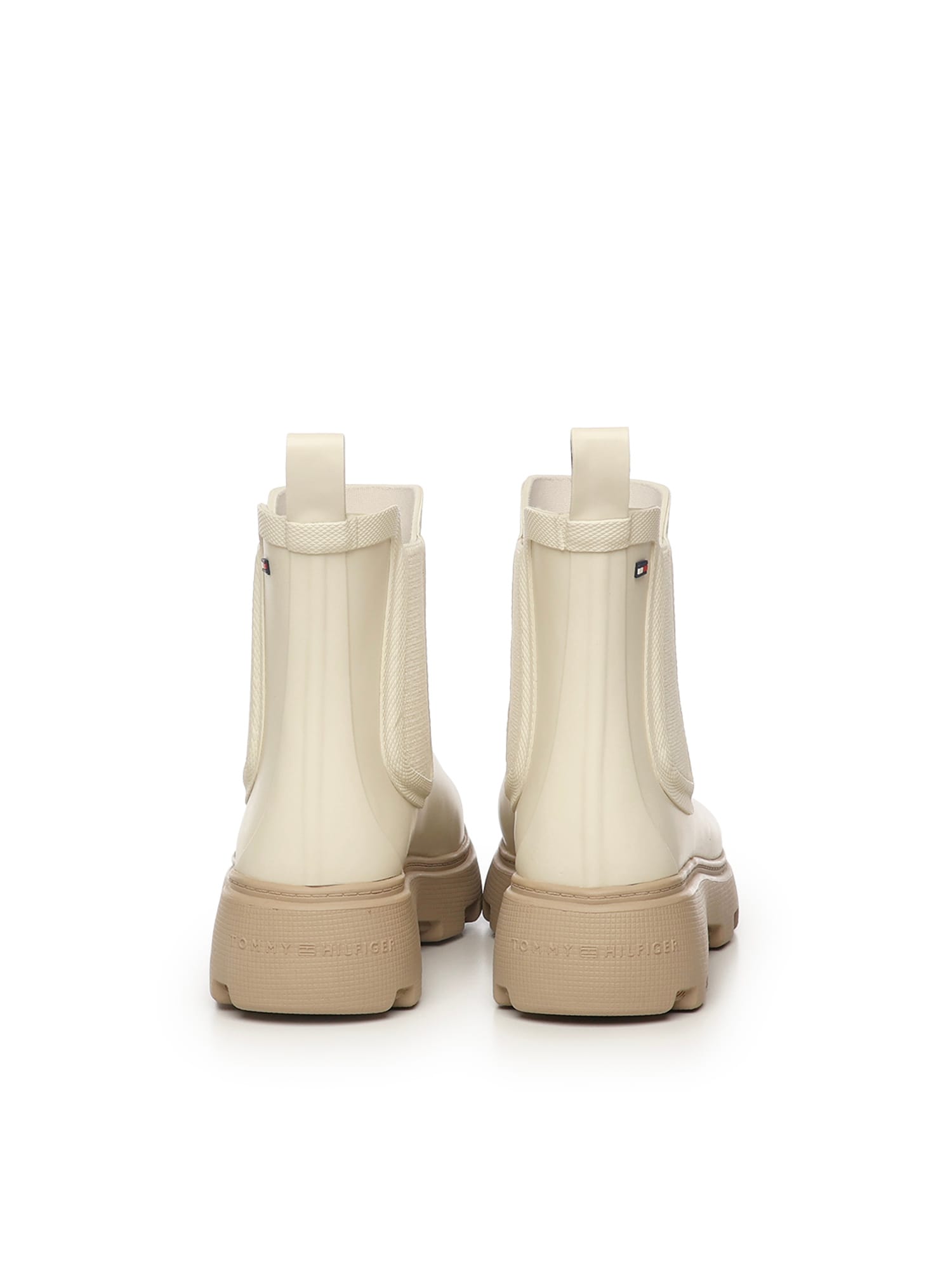 Tommy Hilfiger Rubber Rain Boots In Gray