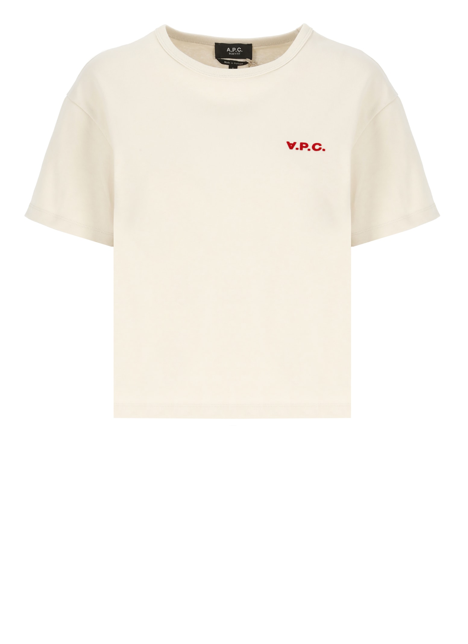 Apc T-shirt With Logo In Beige