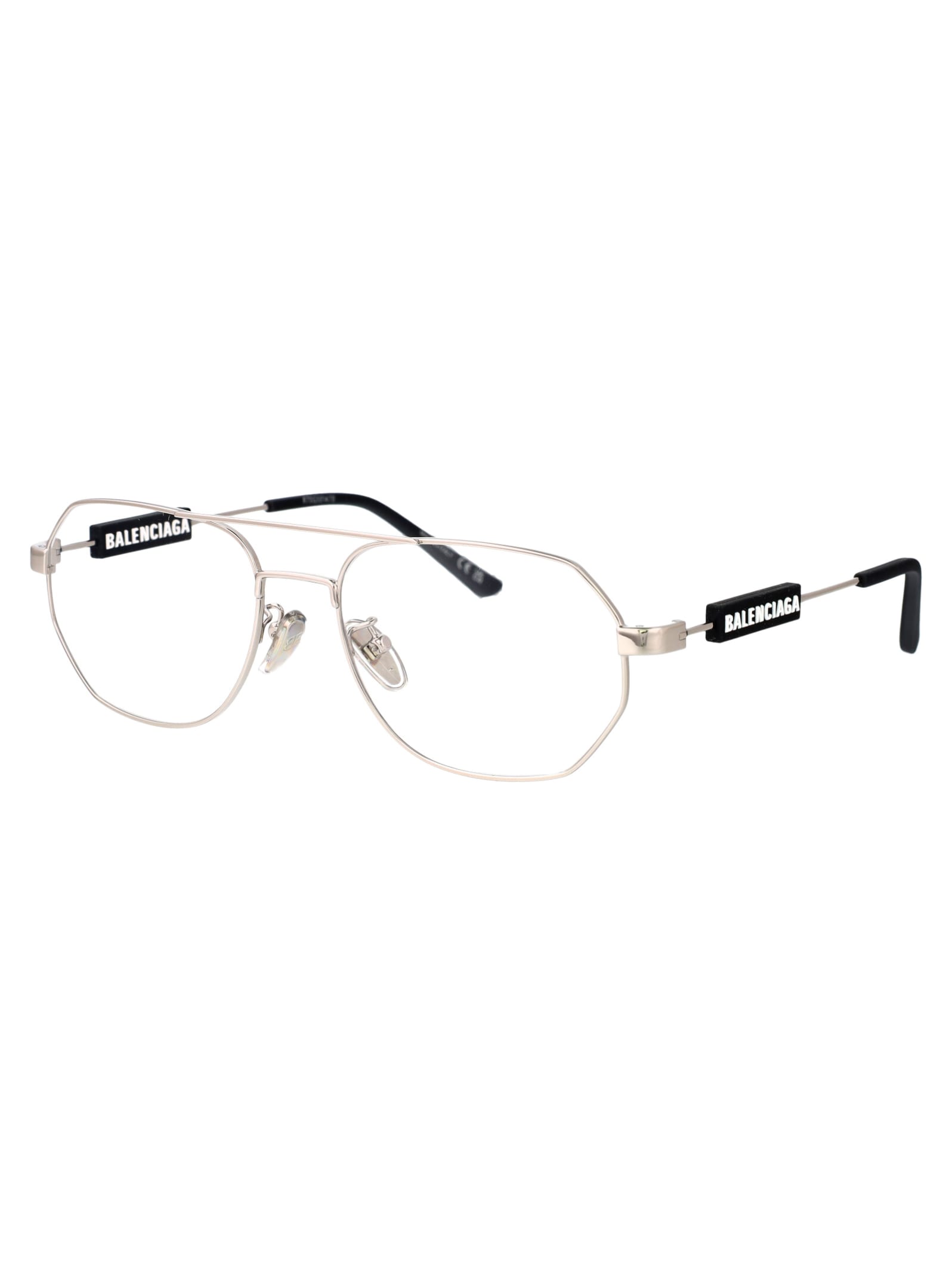 Balenciaga Bb0117o Glasses In Metallic