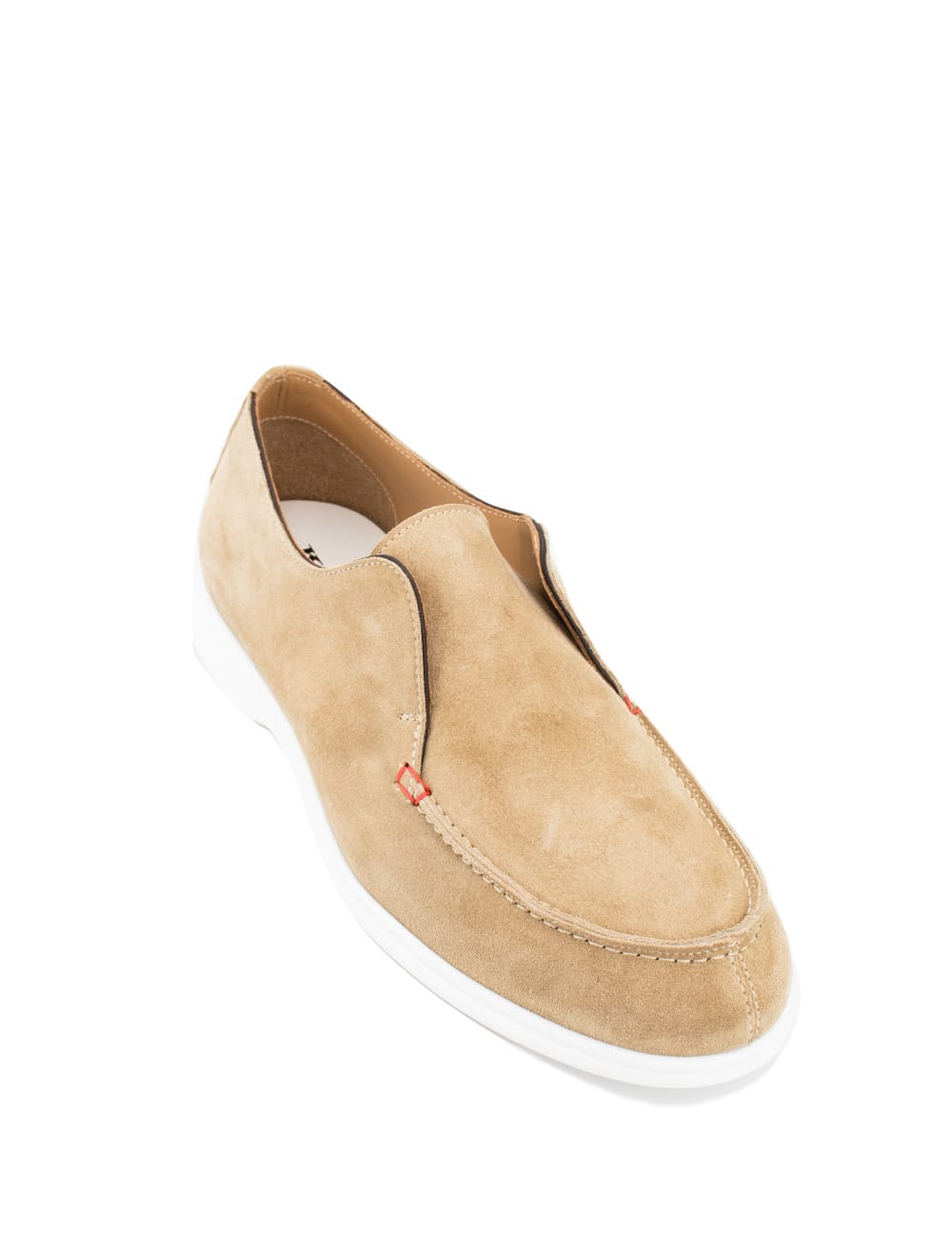 Shop Kiton Moccasin In Beige