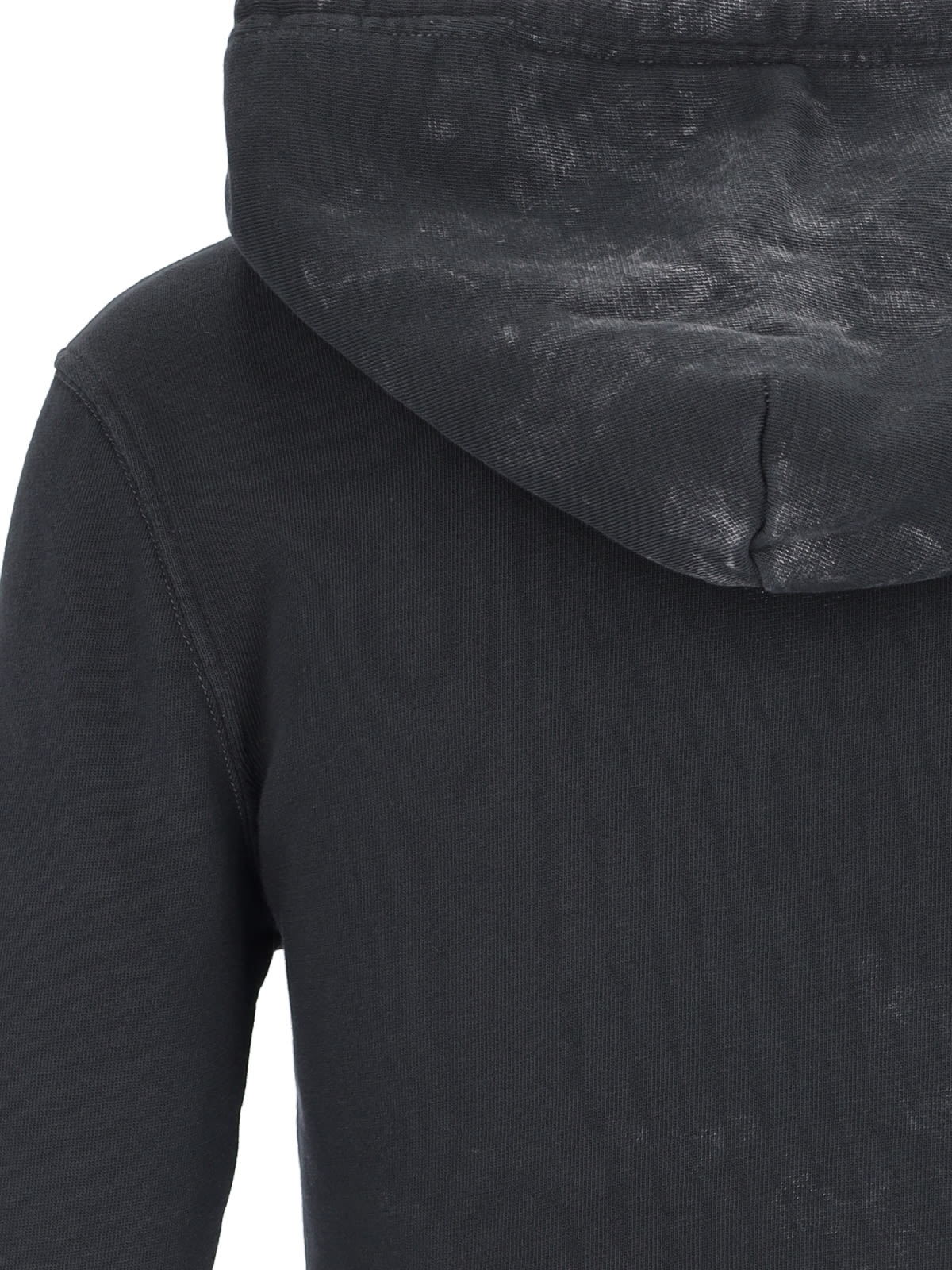 Shop Diesel F-slimmy-hood-p5 Cropped Hoodie In Black