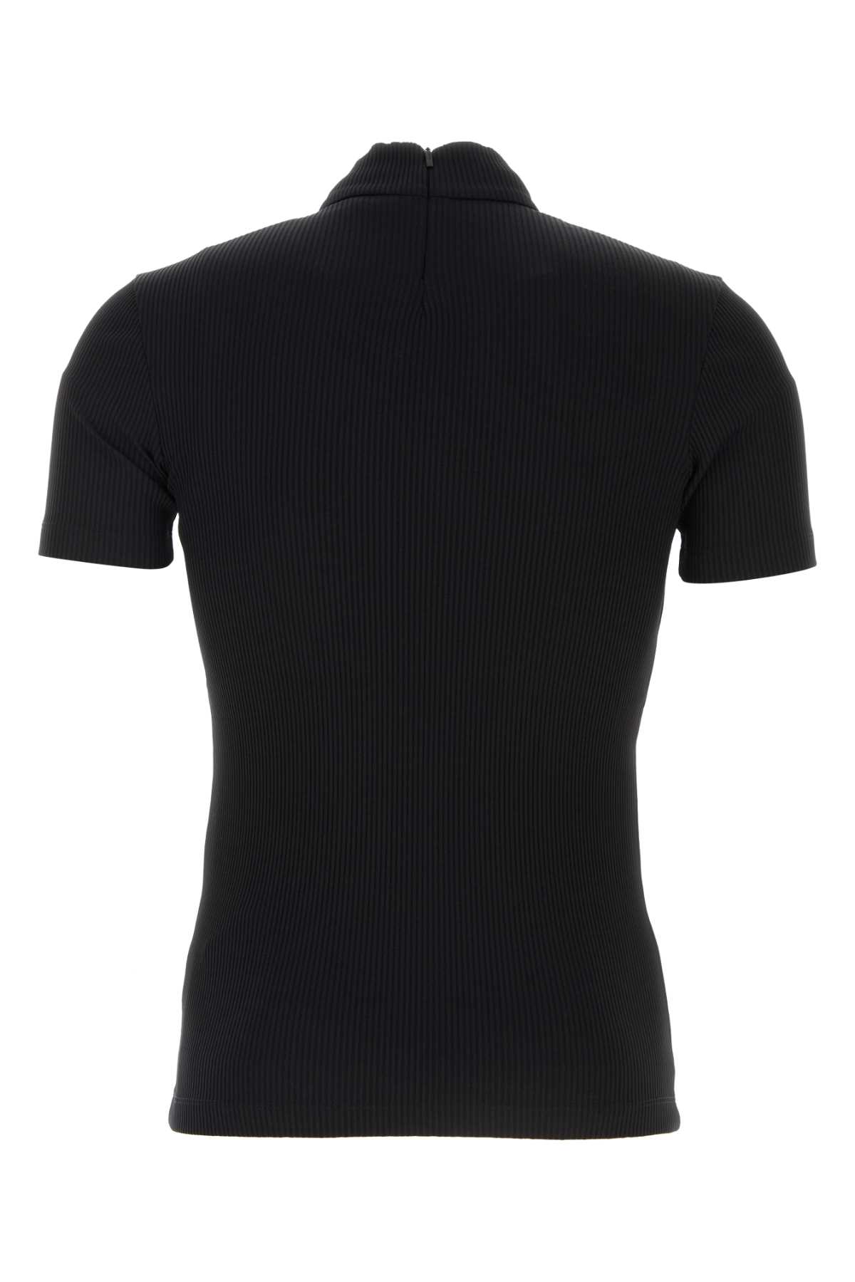Fendi Black Stretch Nylon T-shirt