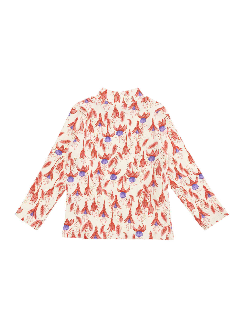Mini Rodini Fuchsia Cotton-blend Top In Red