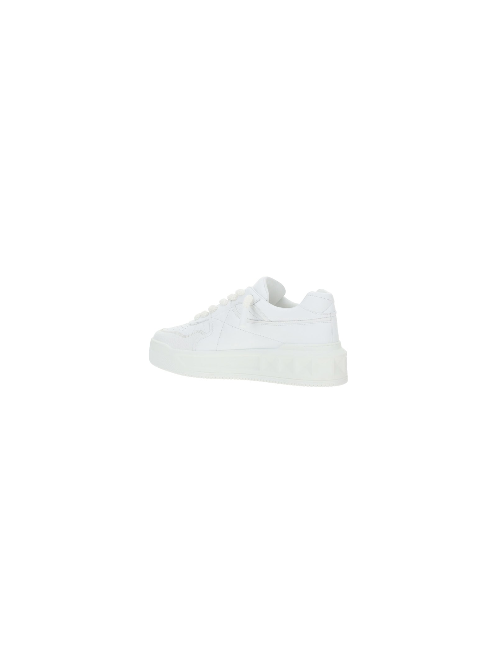 Valentino One Stud Sneakers In White