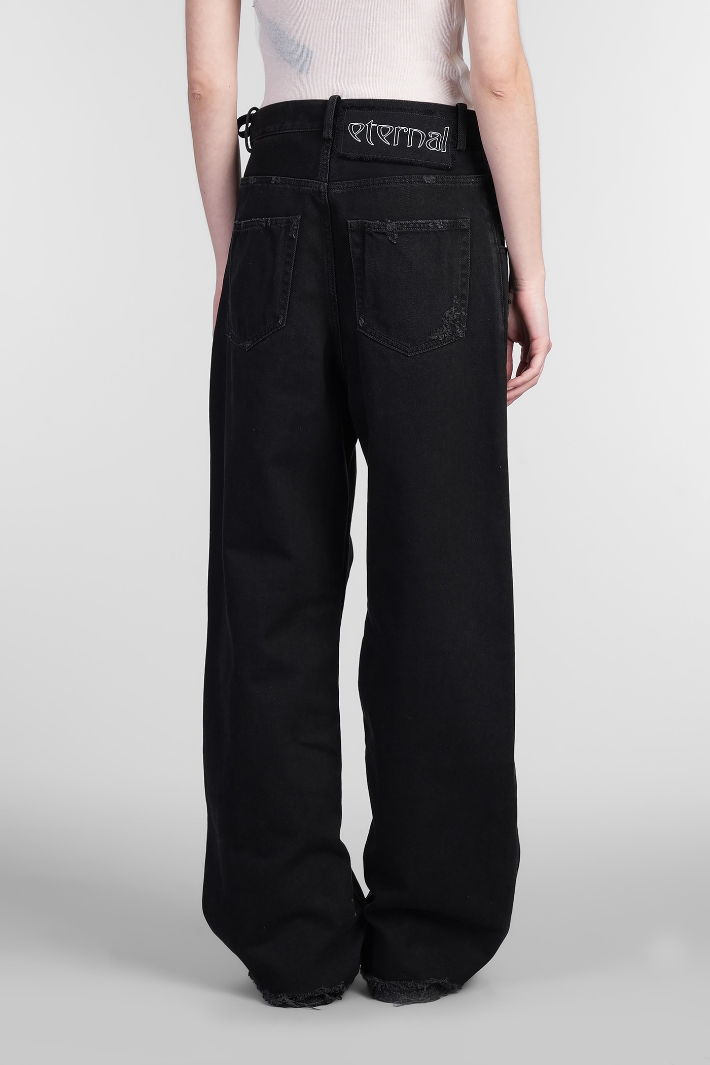 ANN DEMEULEMEESTER POLLY JEANS IN BLACK DENIM