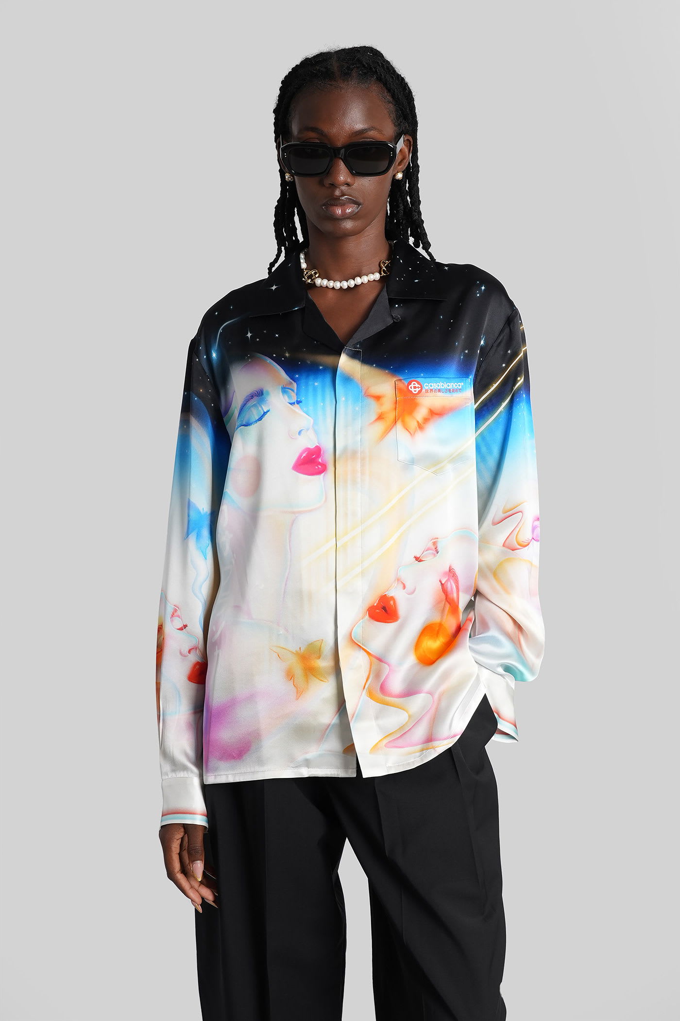 Shirt In Multicolor Silk