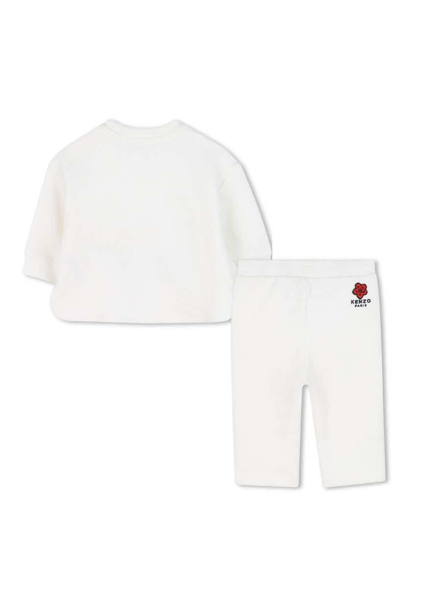 Kenzo Sweatshirt With Pants Set In White