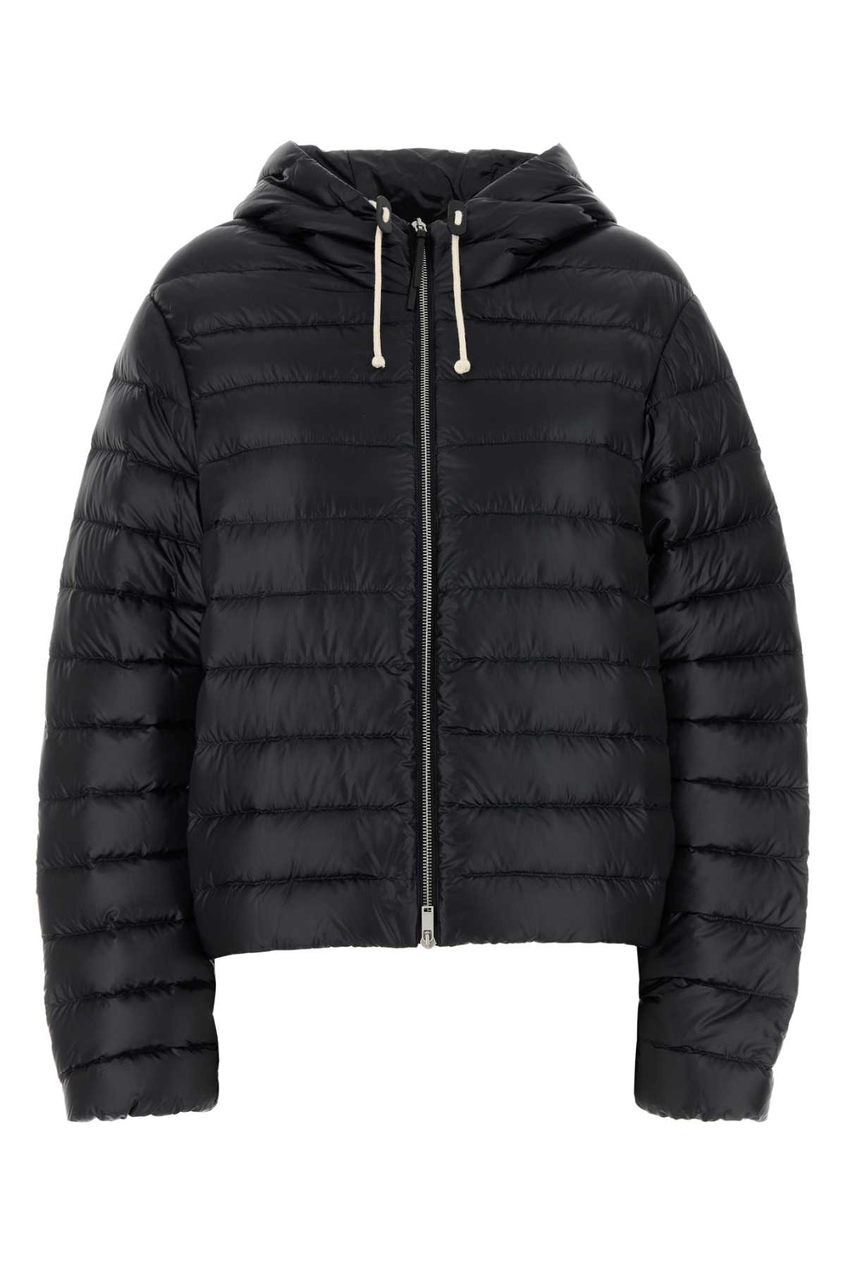 Jil Sander Long-sleeved Down Jacket In 001