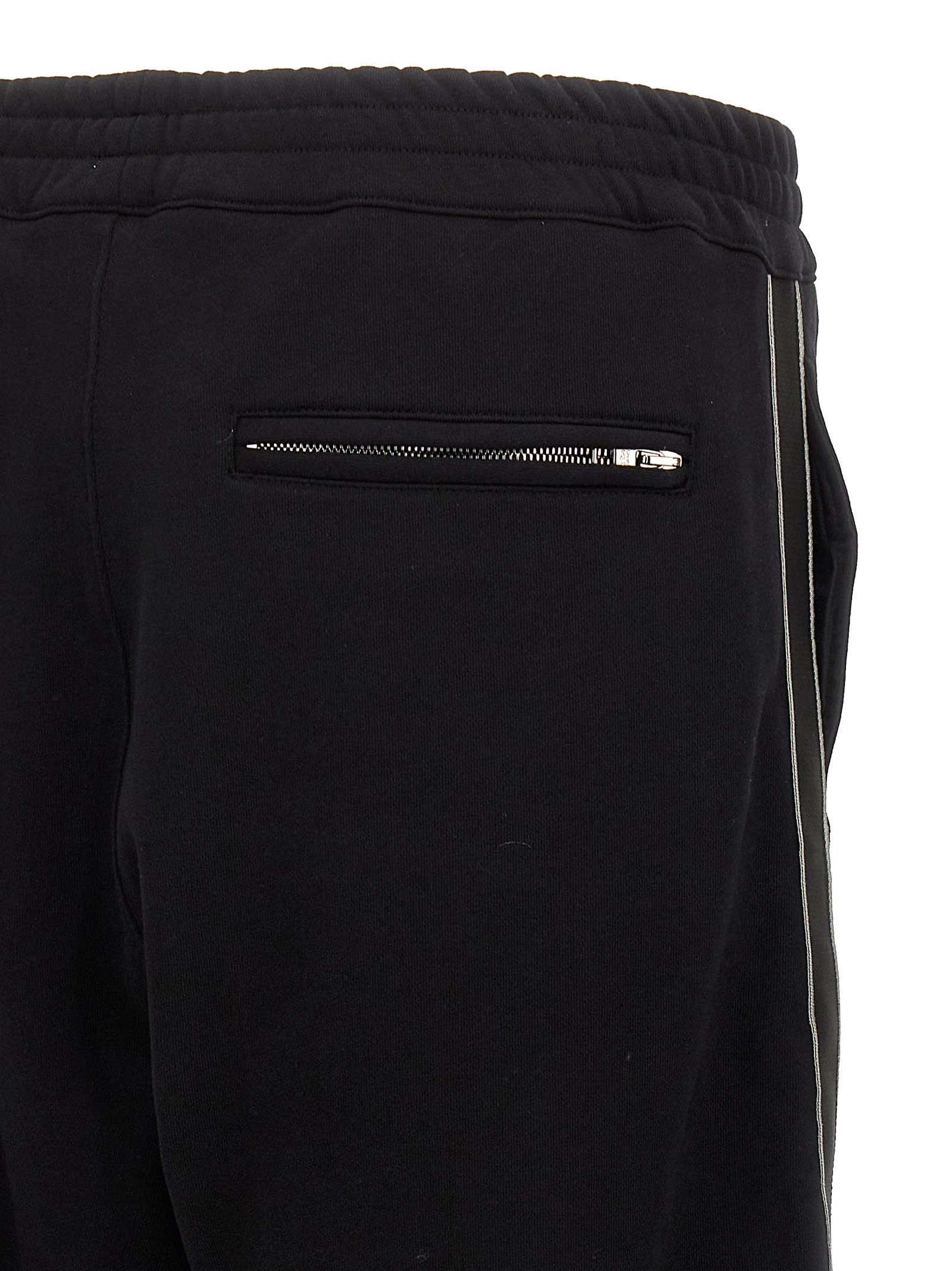 Shop Alexander Mcqueen Side Band Joggers In Black