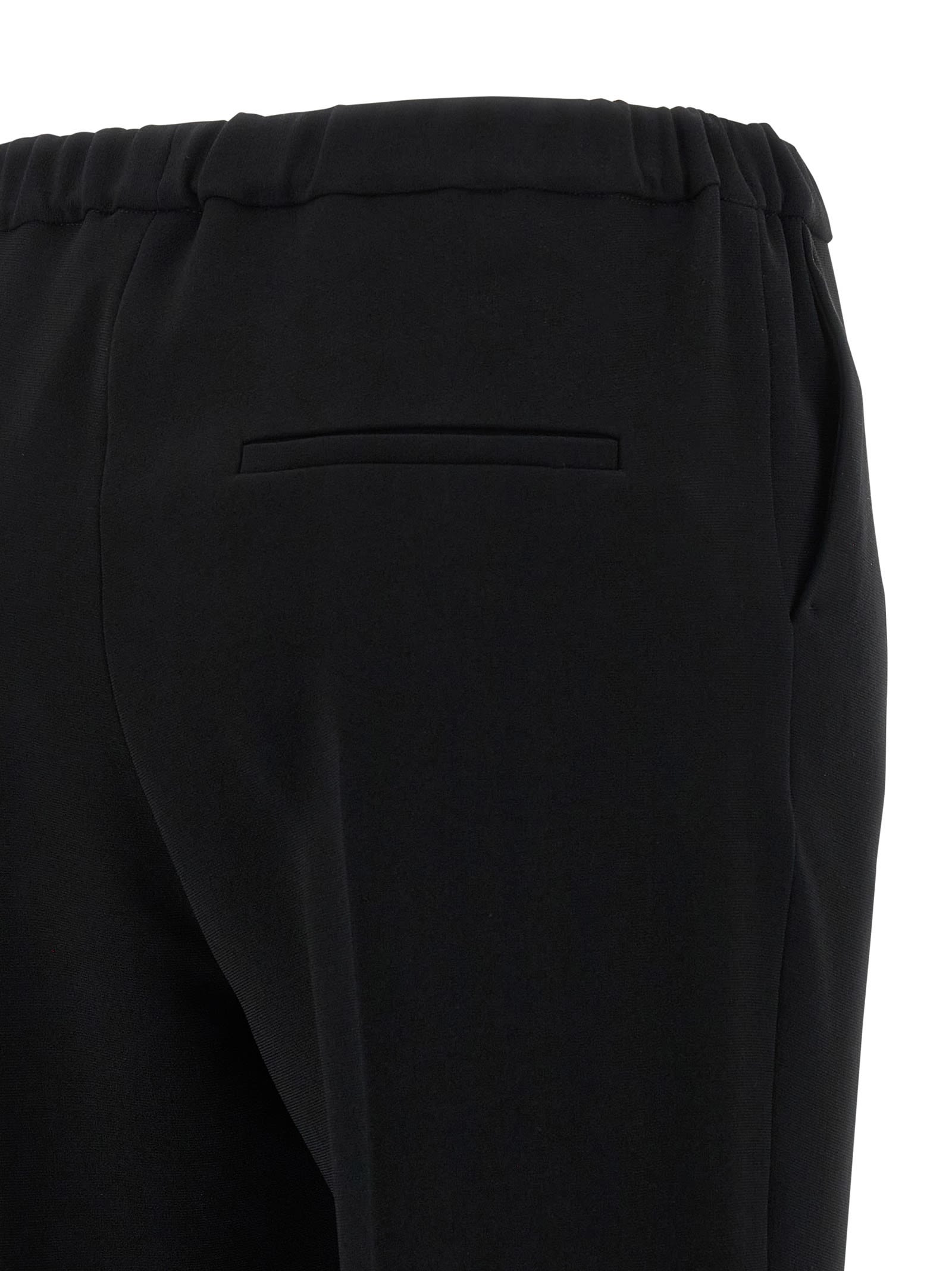 Alberto Biani Stripe Detail Tailored Trousers In Black