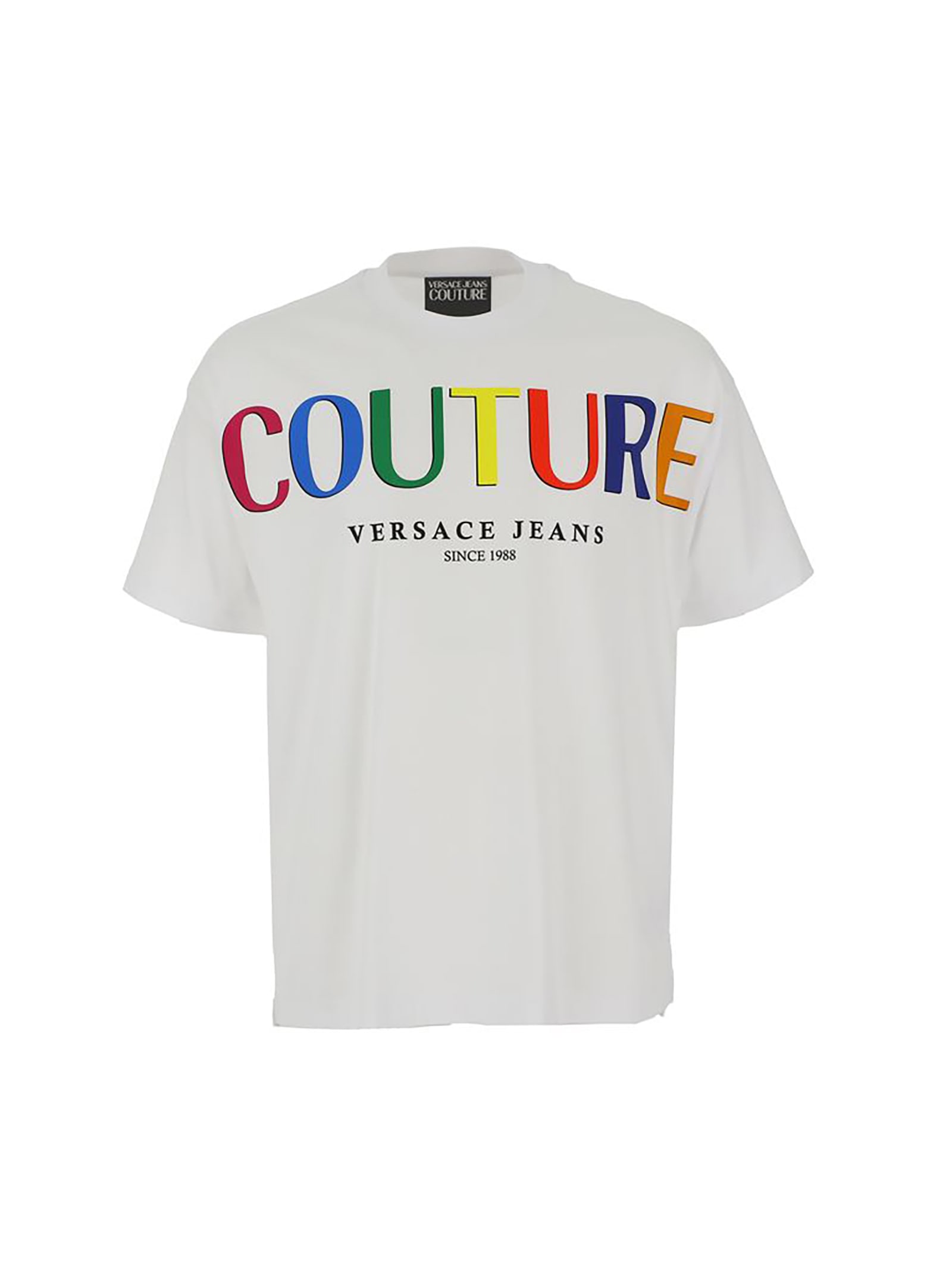 Versace Jeans Couture T-shirt - Cotton Colorful Center Logo