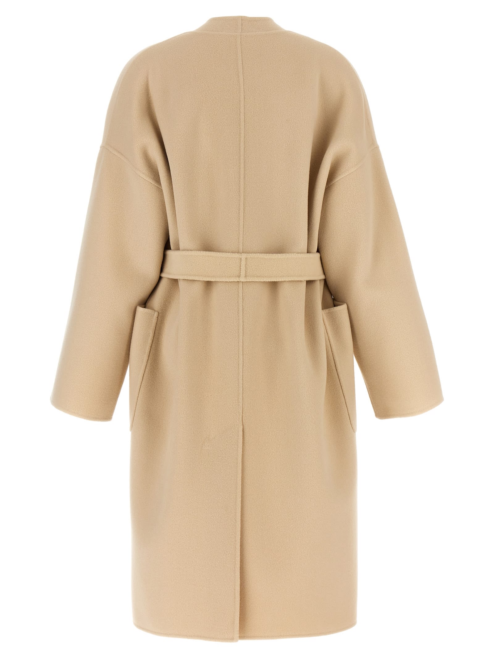 Shop Weekend Max Mara Eris Coat In Beige