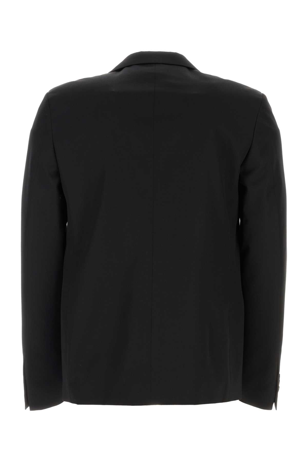 Shop Off-white Black Wool Blazer In Blackblac