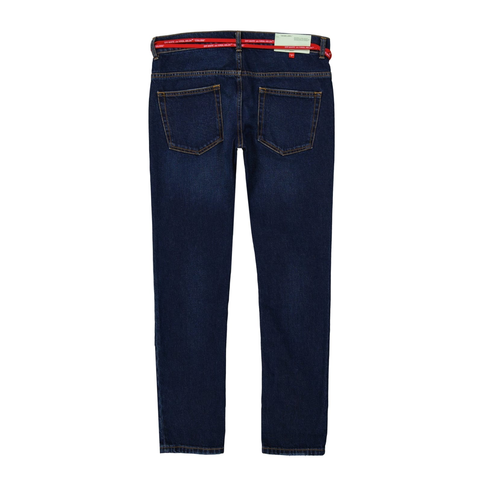 Shop Off-white Off White Denim Jeans In Blue