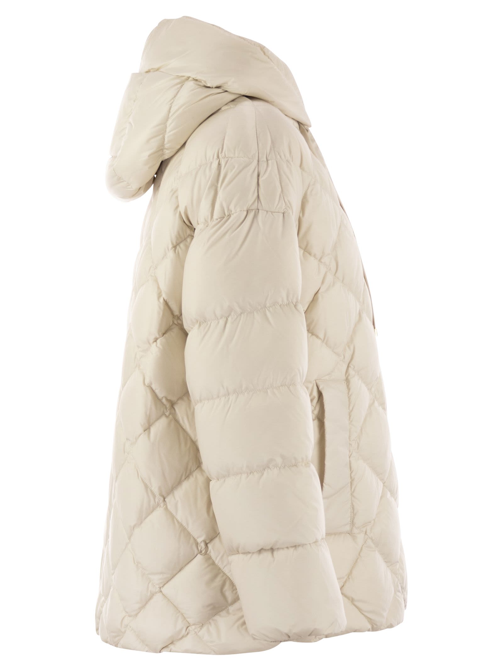 Max Mara The Cube Softfe - Water-repellent Canvas Jacket In White