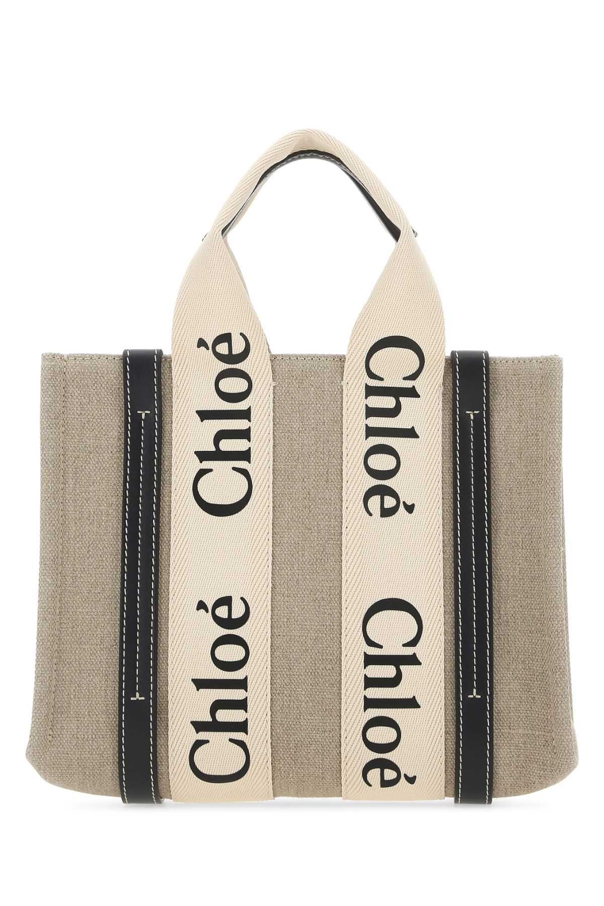 Chloé Multicolor Fabric Small Woody Shopping Bag