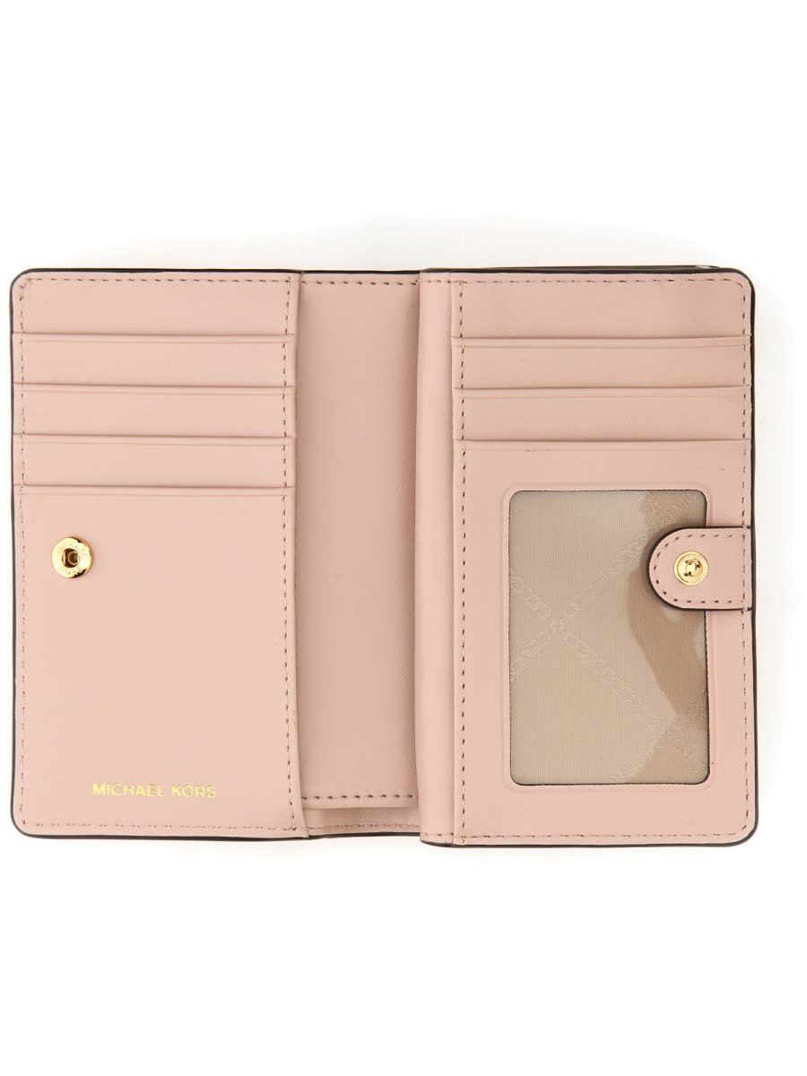 Shop Michael Kors Wallet With Logo In Pink