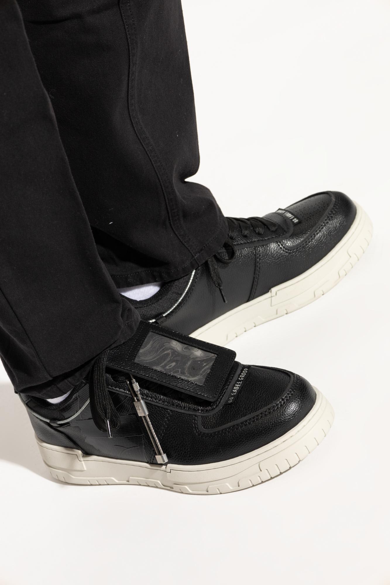 44 Label Group Polyester Sneakers In Black