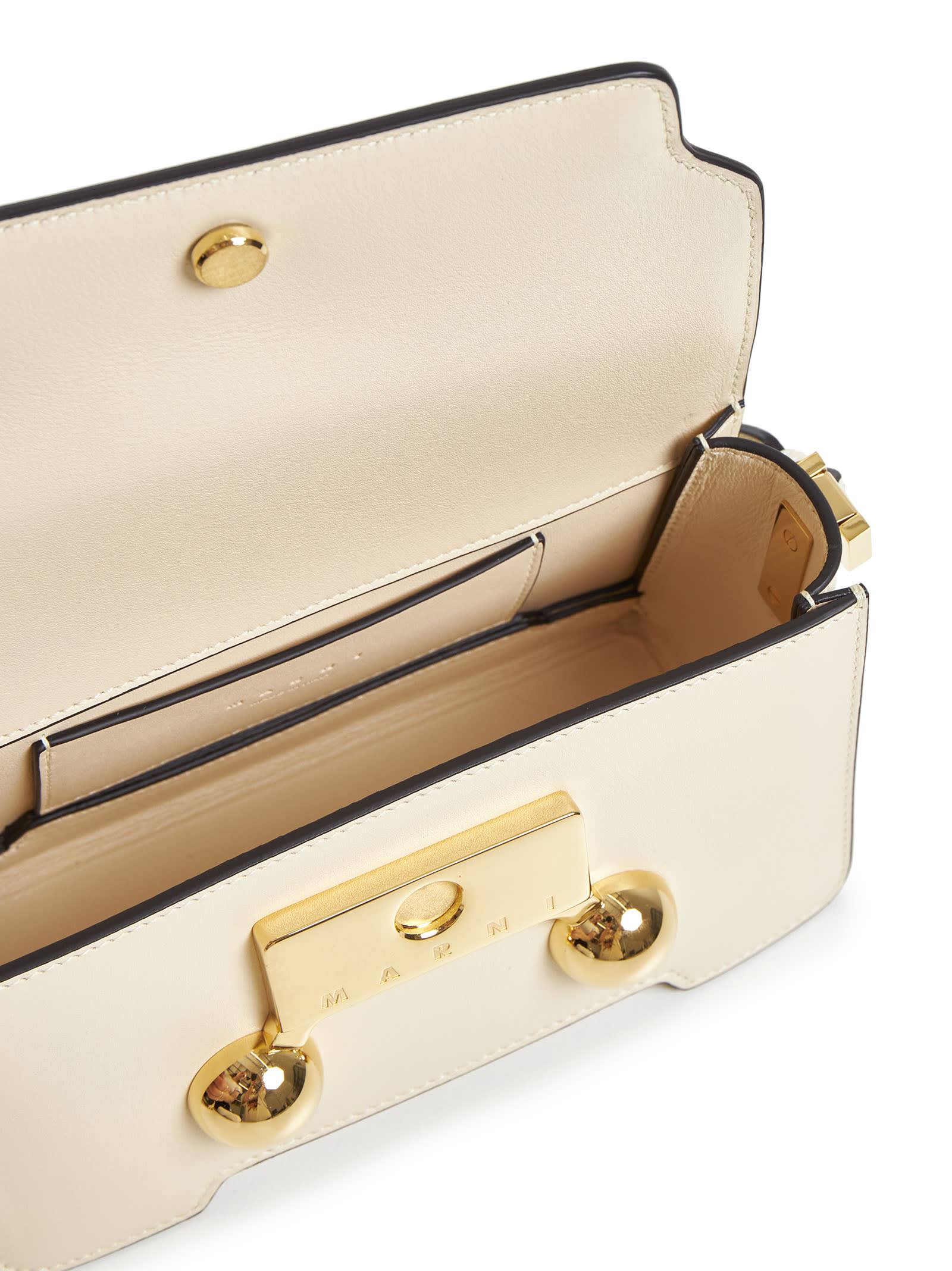 Marni Trunkaroo Mini Shoulder Bag In Shell