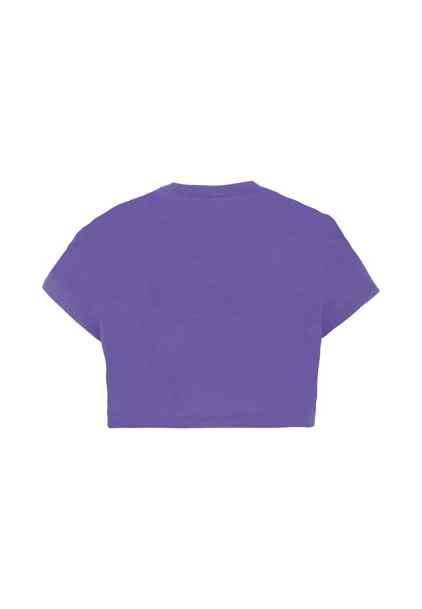 N°21 Purple T-shirt For Girl With Logo In Purple