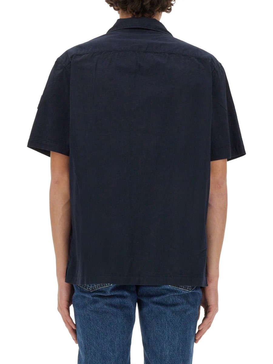 Shop Belstaff Shirt With Pockets In Blue