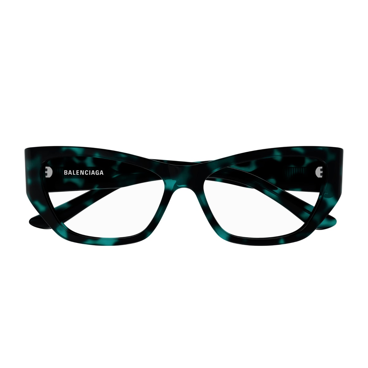 Balenciaga Bb0372o Linea Everyday 003 Havana Blu Transparent Glasses