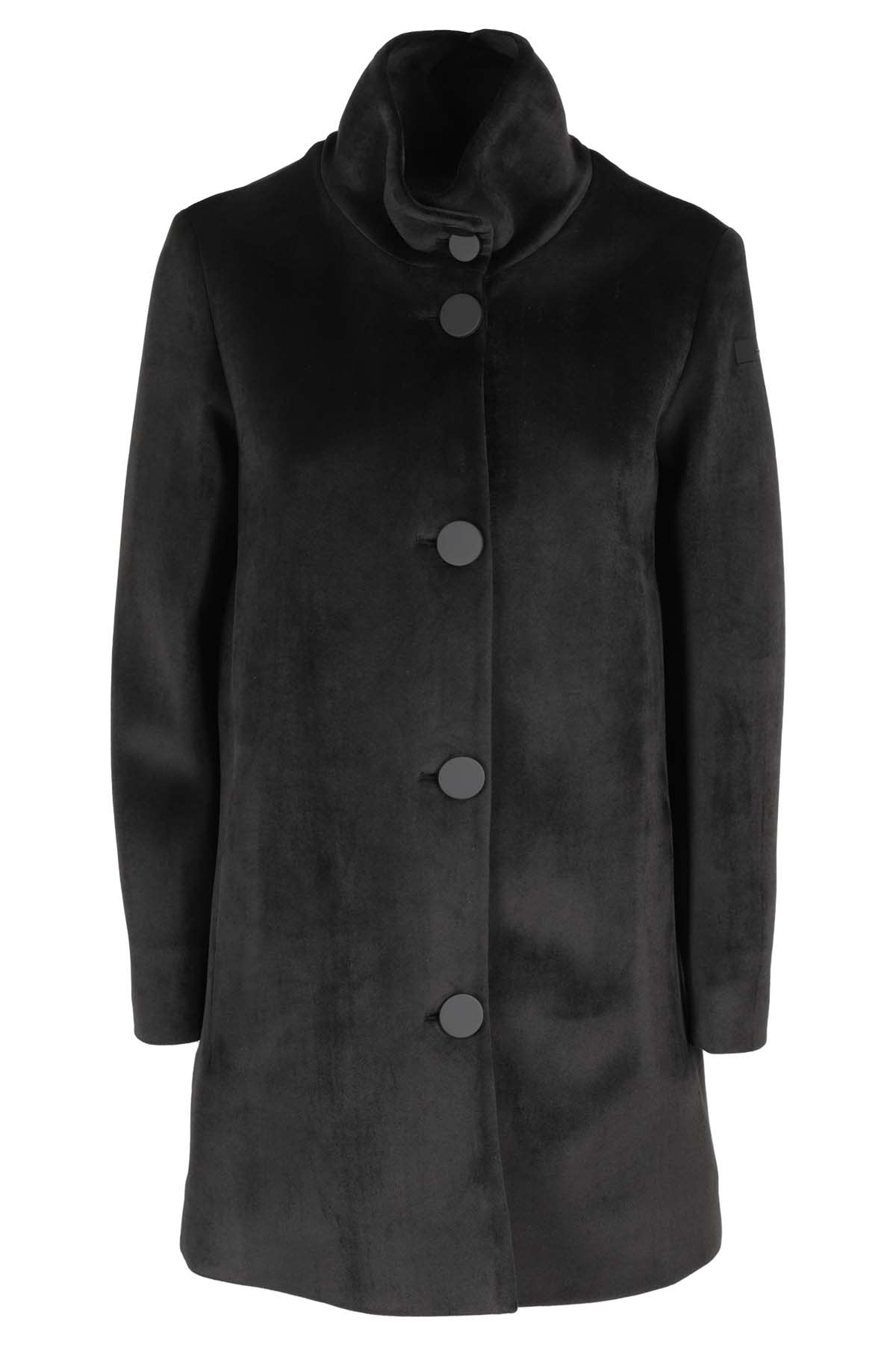 Rrd - Roberto Ricci Design Jkt Velvet Neo Coat Lady In Black