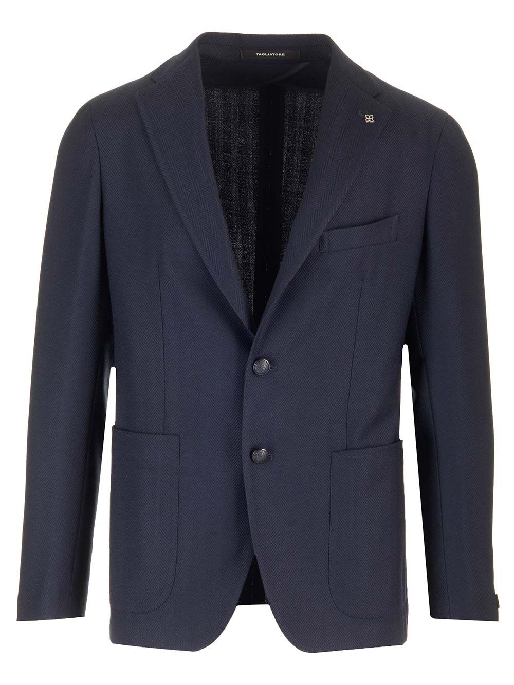 Shop Tagliatore Classic Two-button Montecarlo Blazer In Blue