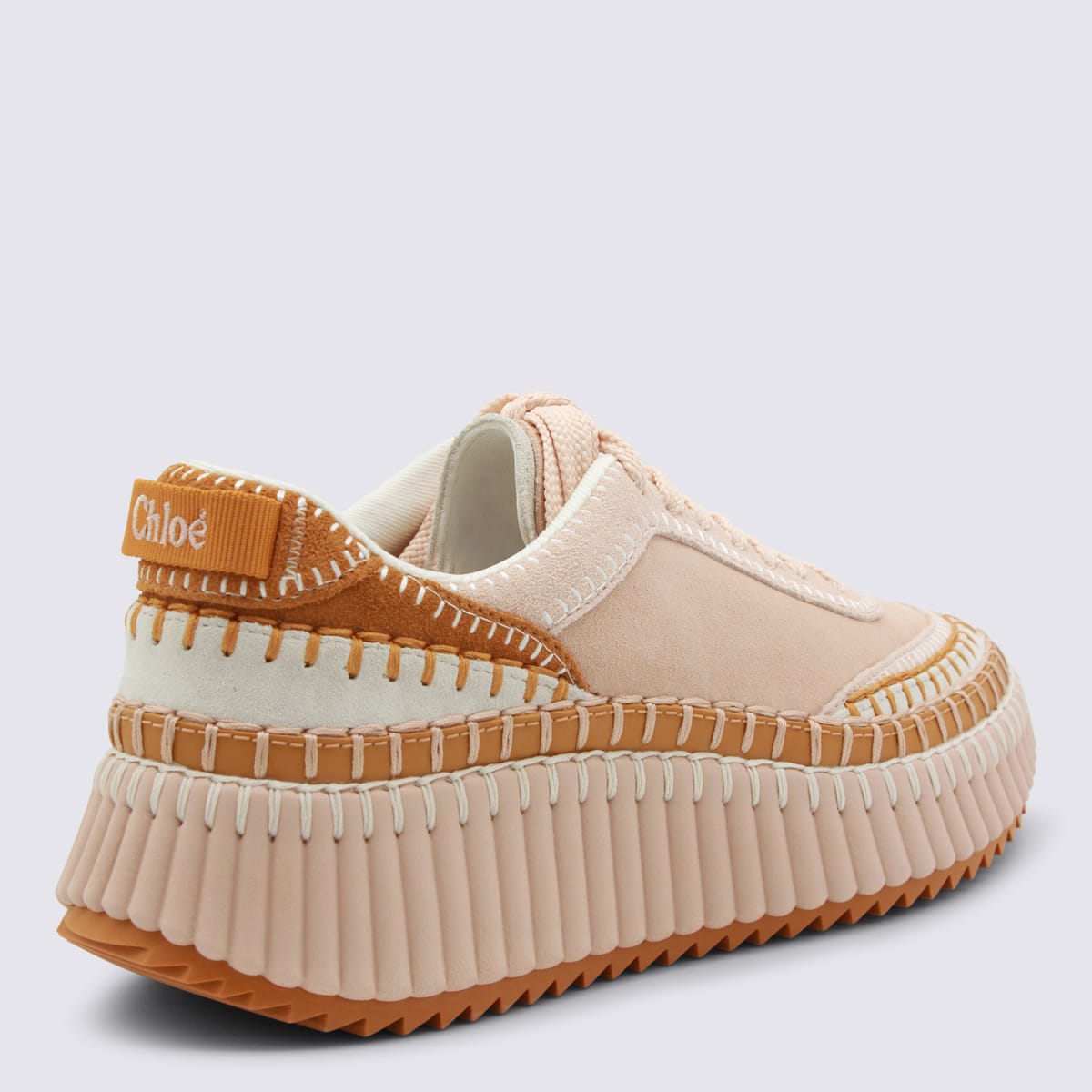 Chloé Maple Pink Sneakers In Brown