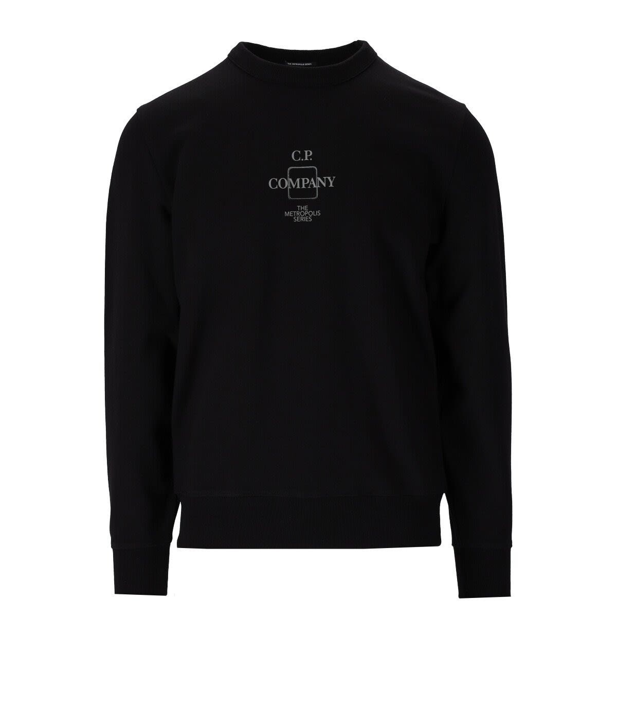 C.p. Company The Metropolis Series Black Sweatshirt