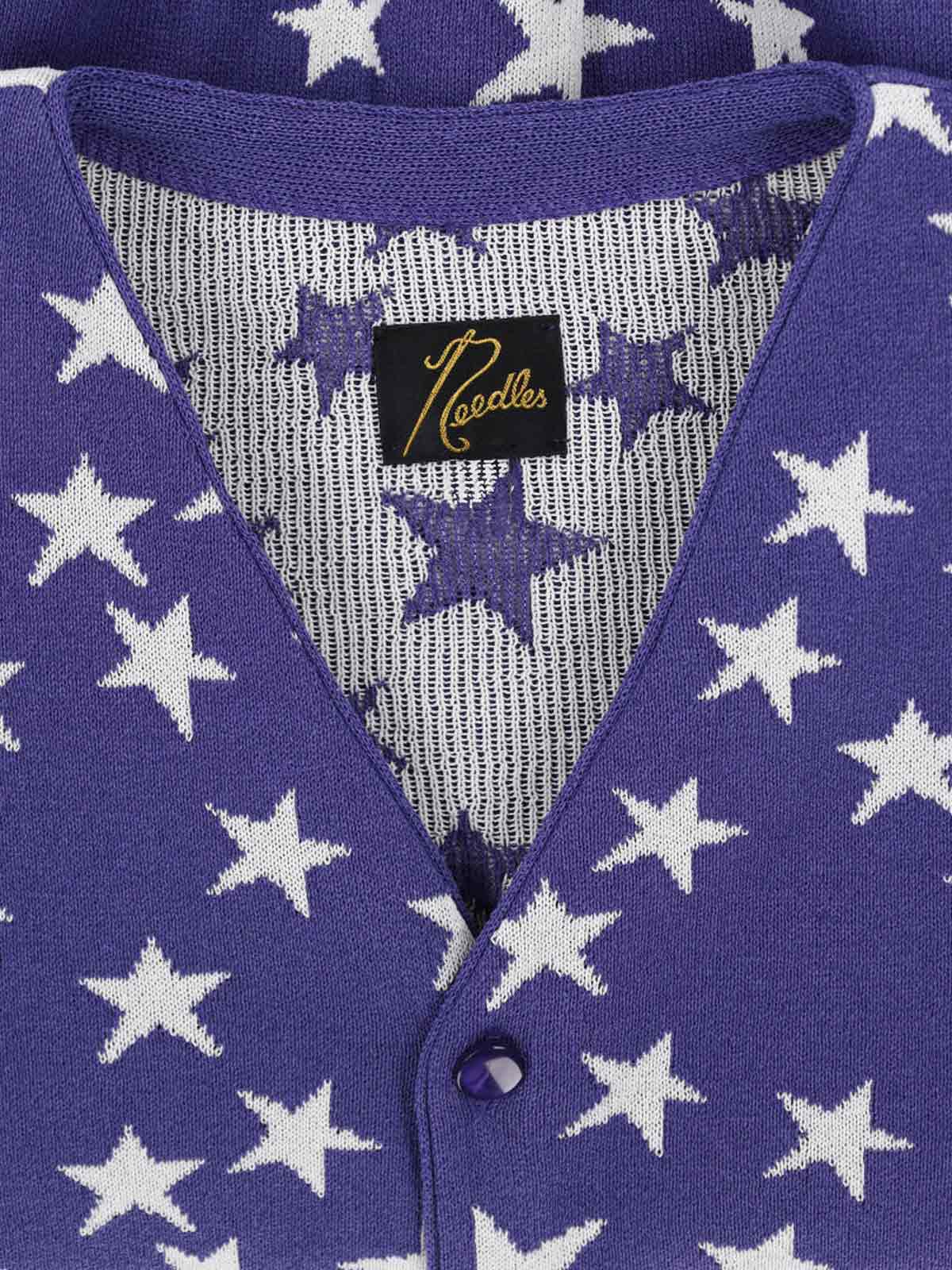 Needles Star-pattern Buttoned Cardigan
