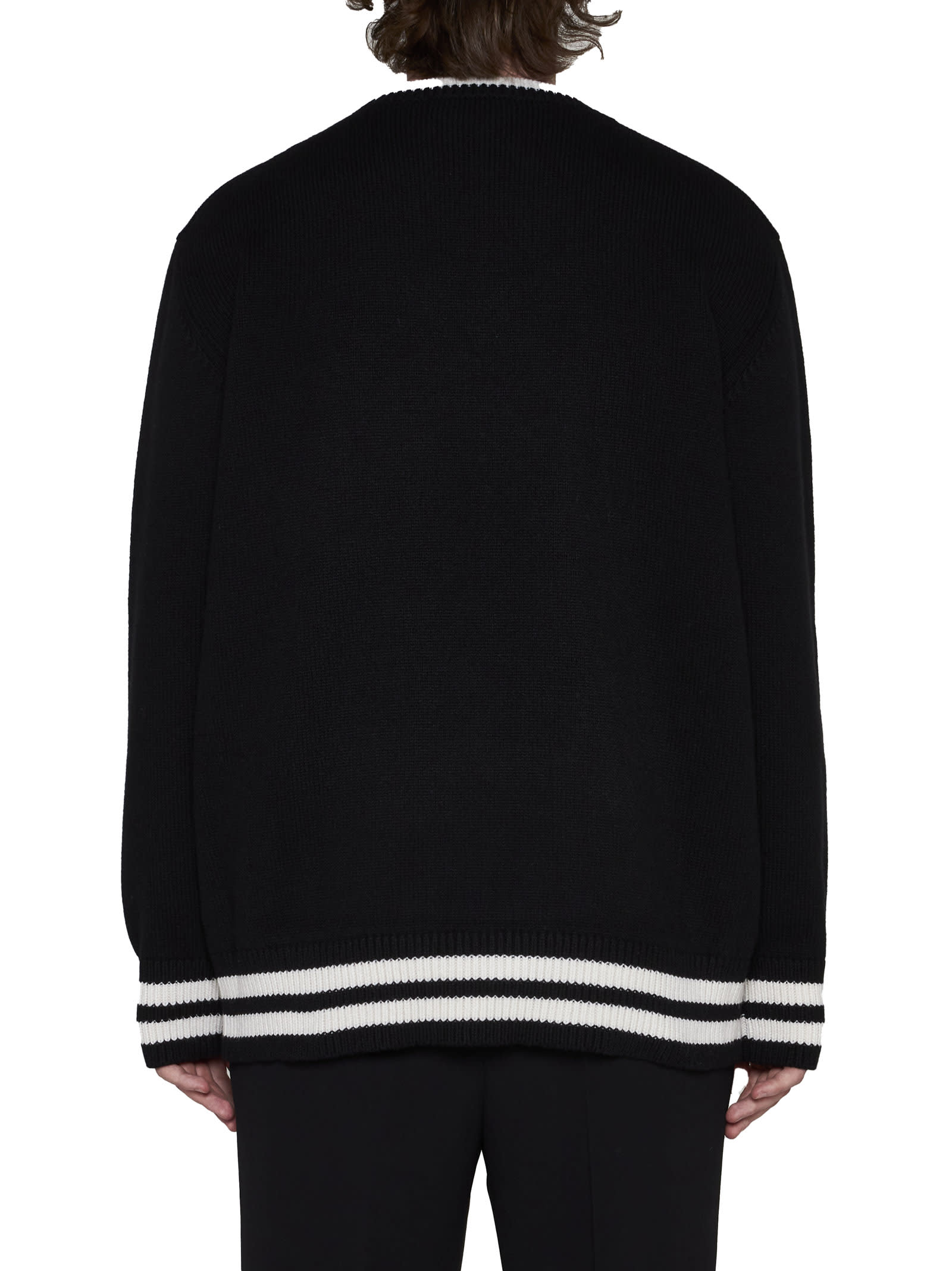 Alexander Mcqueen Alexander Mc Queen Skull Sweater In Nero
