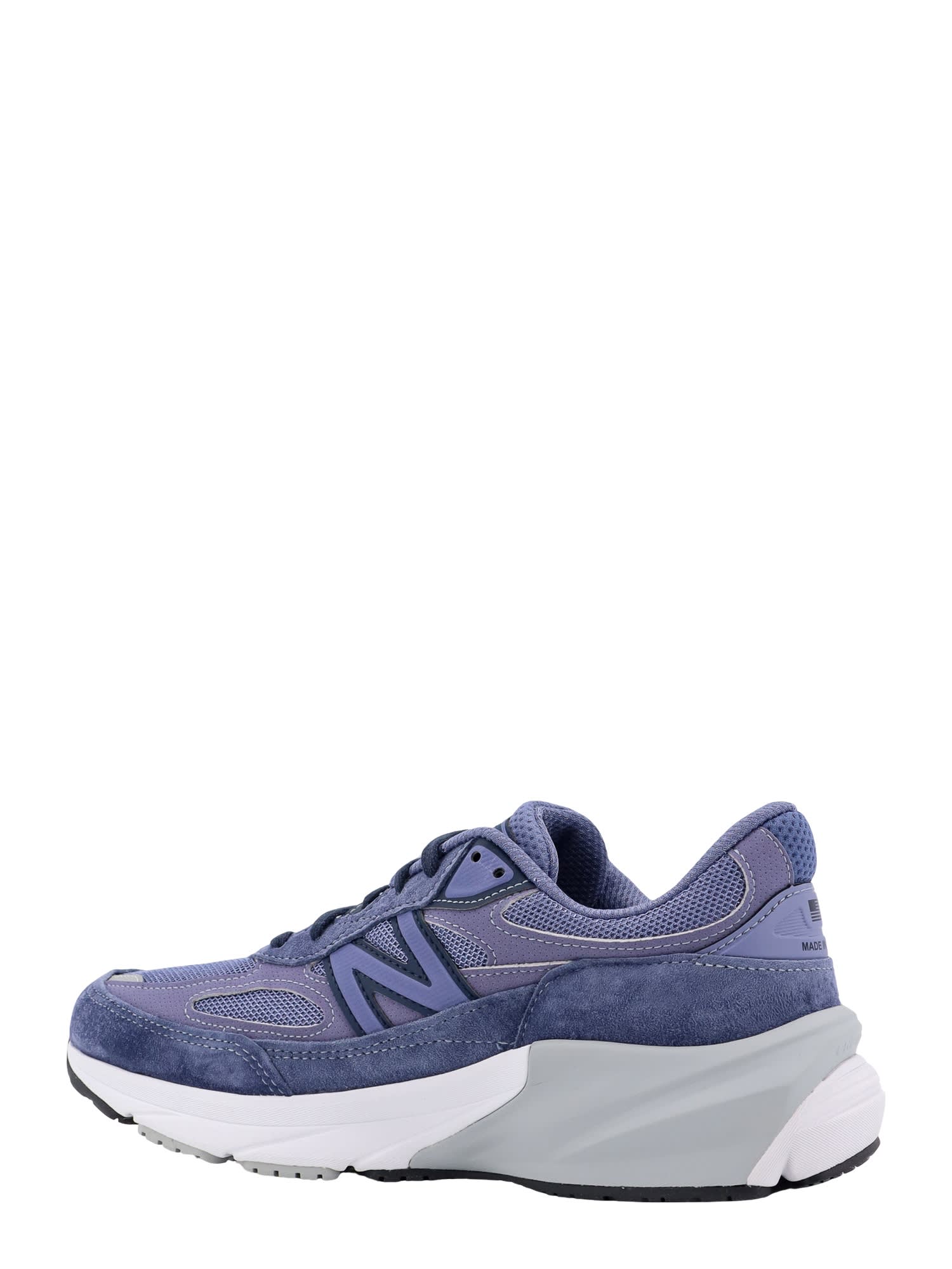 Shop New Balance Suede And Nylon Sneakers In Purple