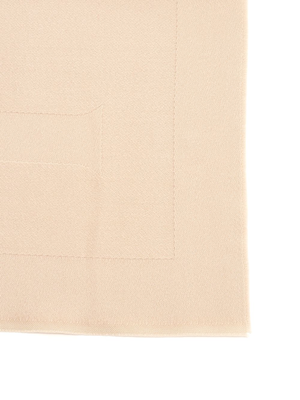 Shop Ferragamo Wool Scarf In Beige