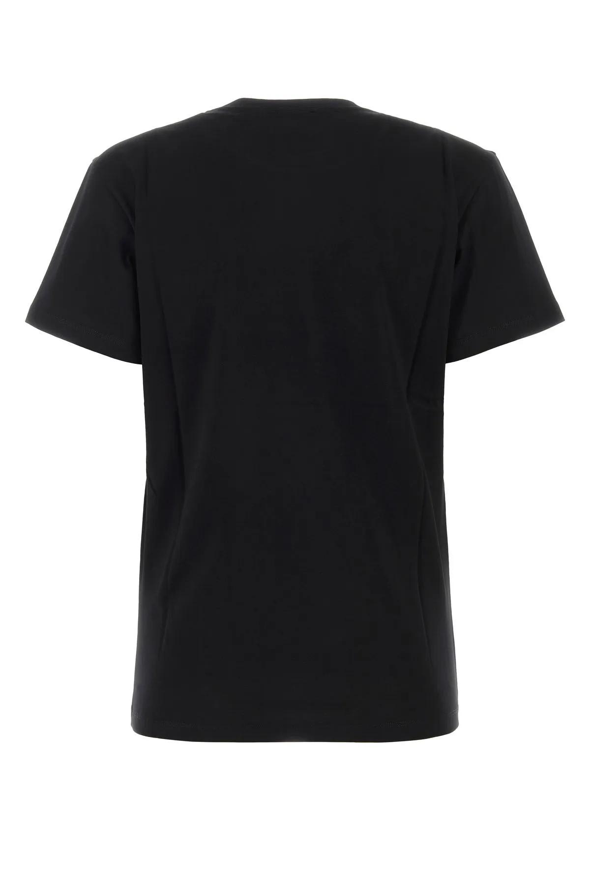 Shop Isabel Marant Black Cotton Vidal T-shirt In Bk Black