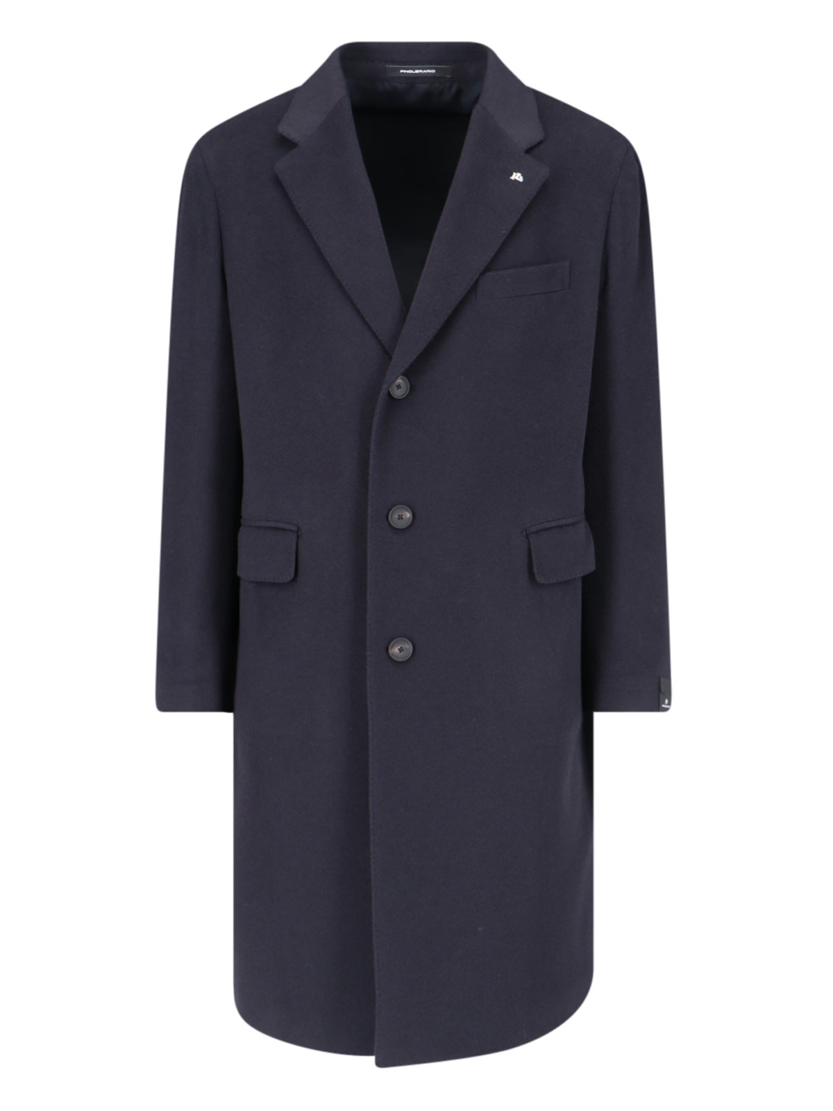 Shop Tagliatore Single-breasted Coat In Blue