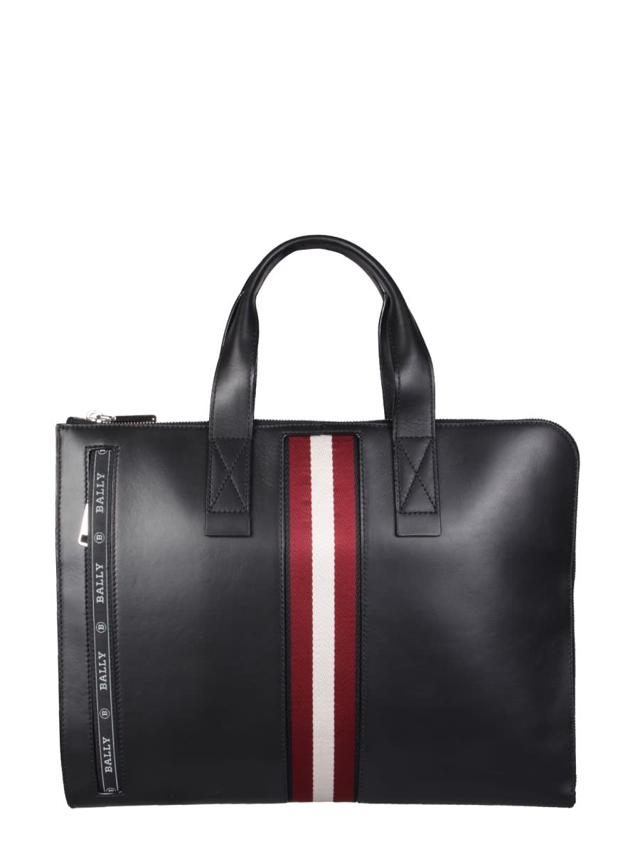 Shop Bally Business Bag Henri In Black