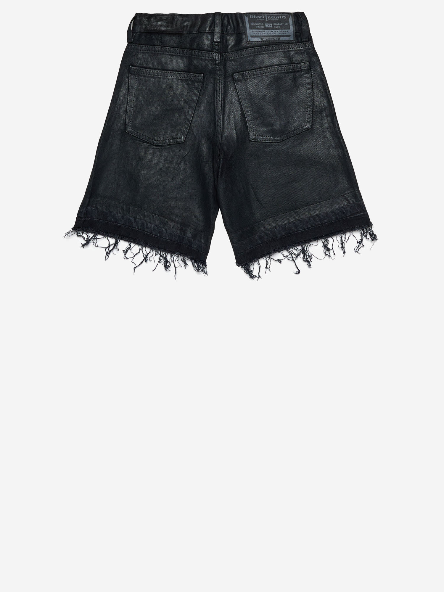 Diesel Short Trousers In Cotton Blend In Black